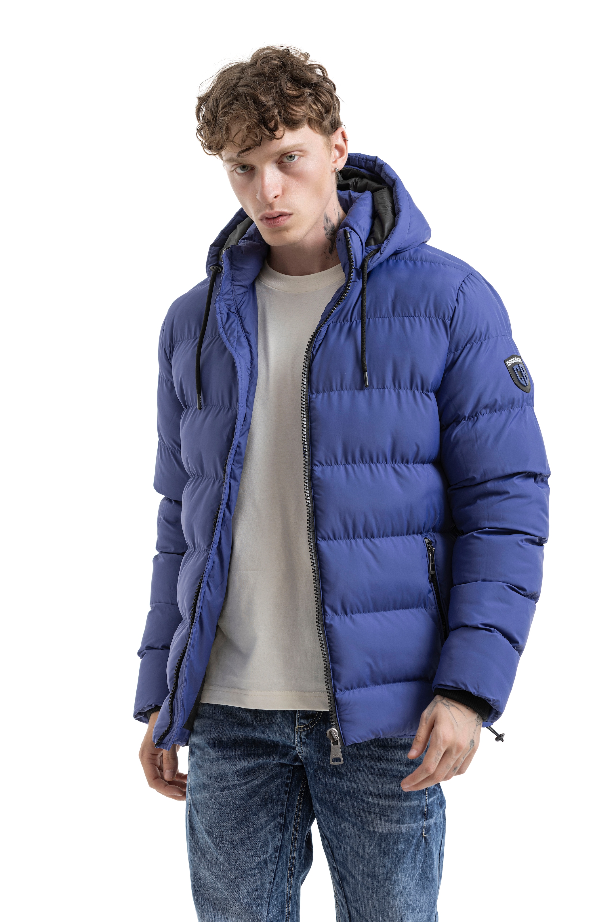 Cipo & Baxx Steppjacke mit Kapuze