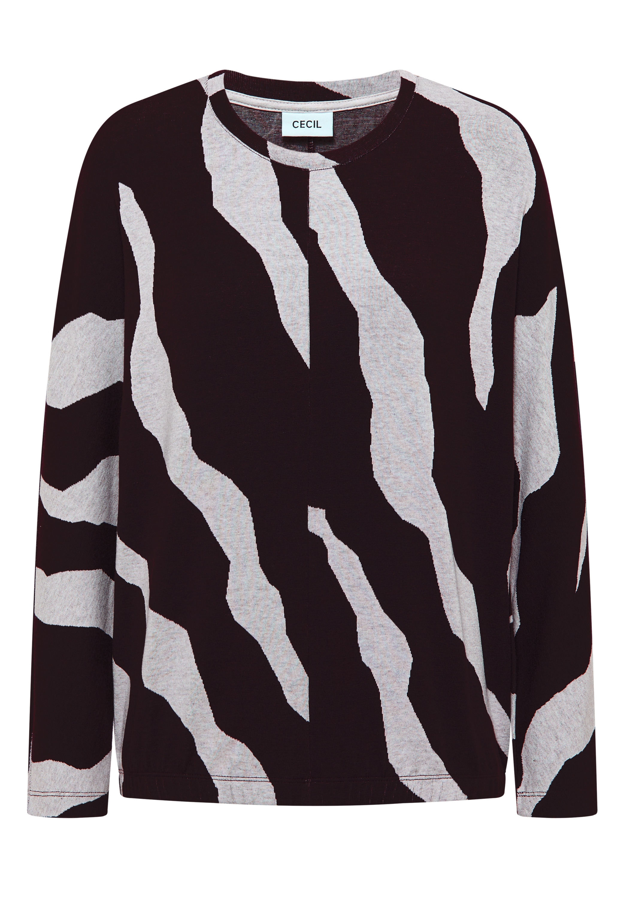 Cecil Pull à col rond mit grafischem Allover-Print