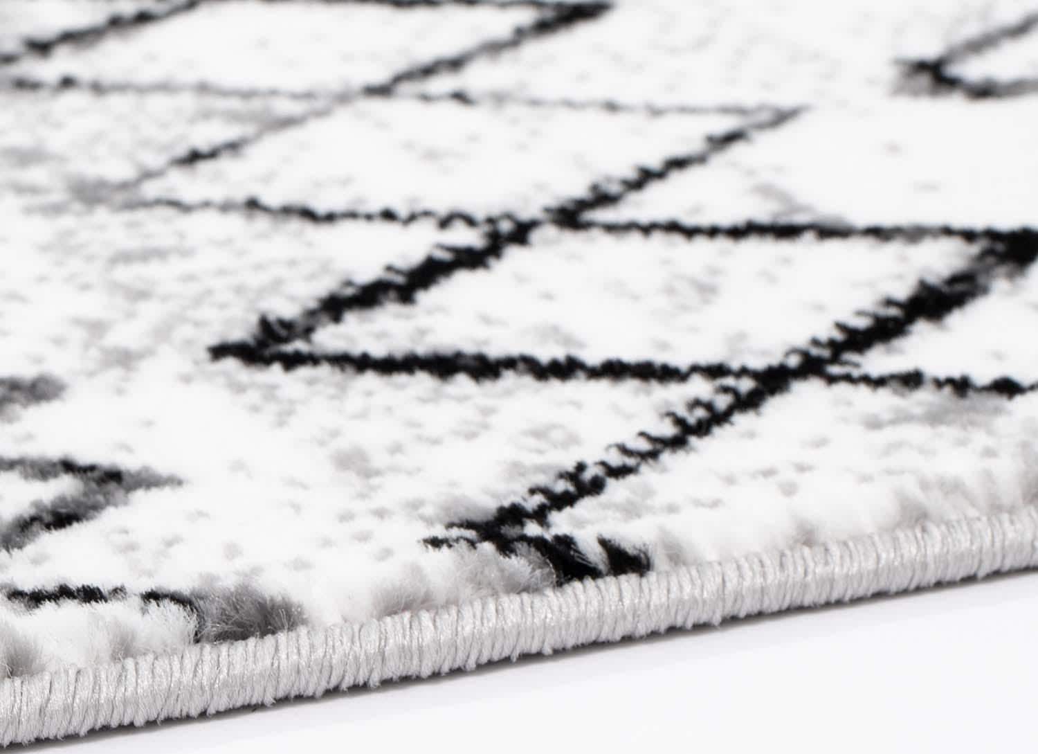Carpet City Tapis »Timeless 7547« Rectangulaire 6 mm Höhe Kurzflor, Modern, Zickzack-Muster, ideal für Wohnzimmer & Schlafzimmer