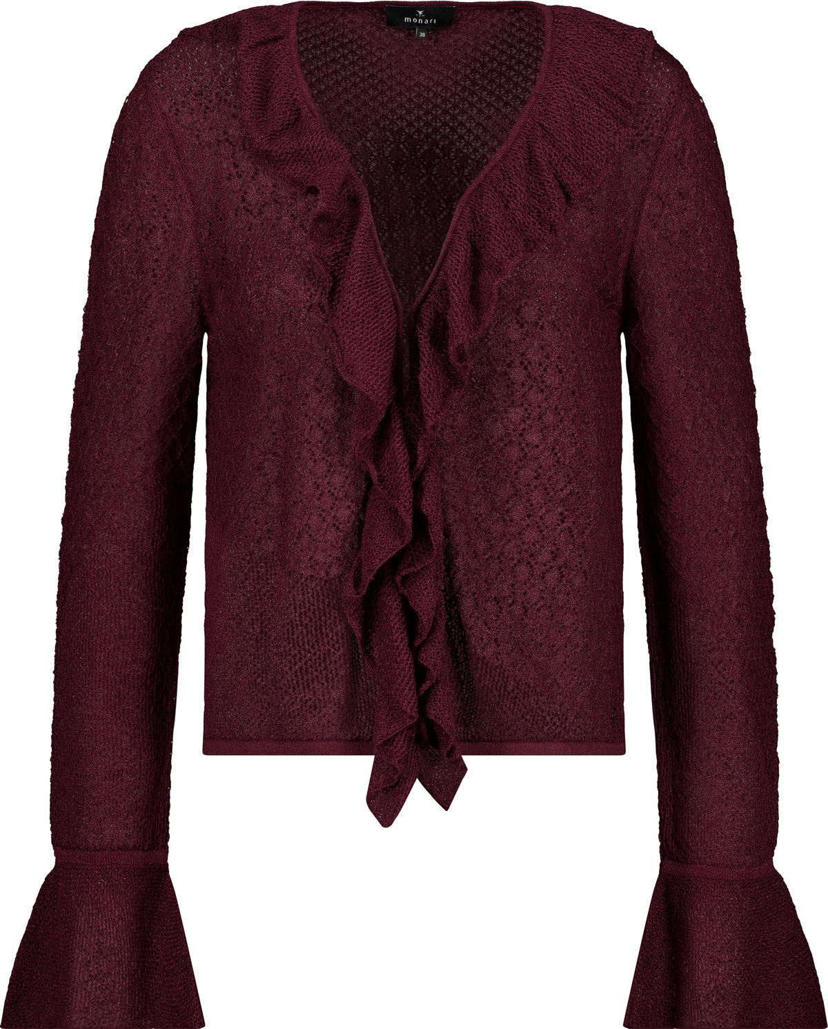Monari Cardigan »Jacke Volants« Regular fit mit Volants