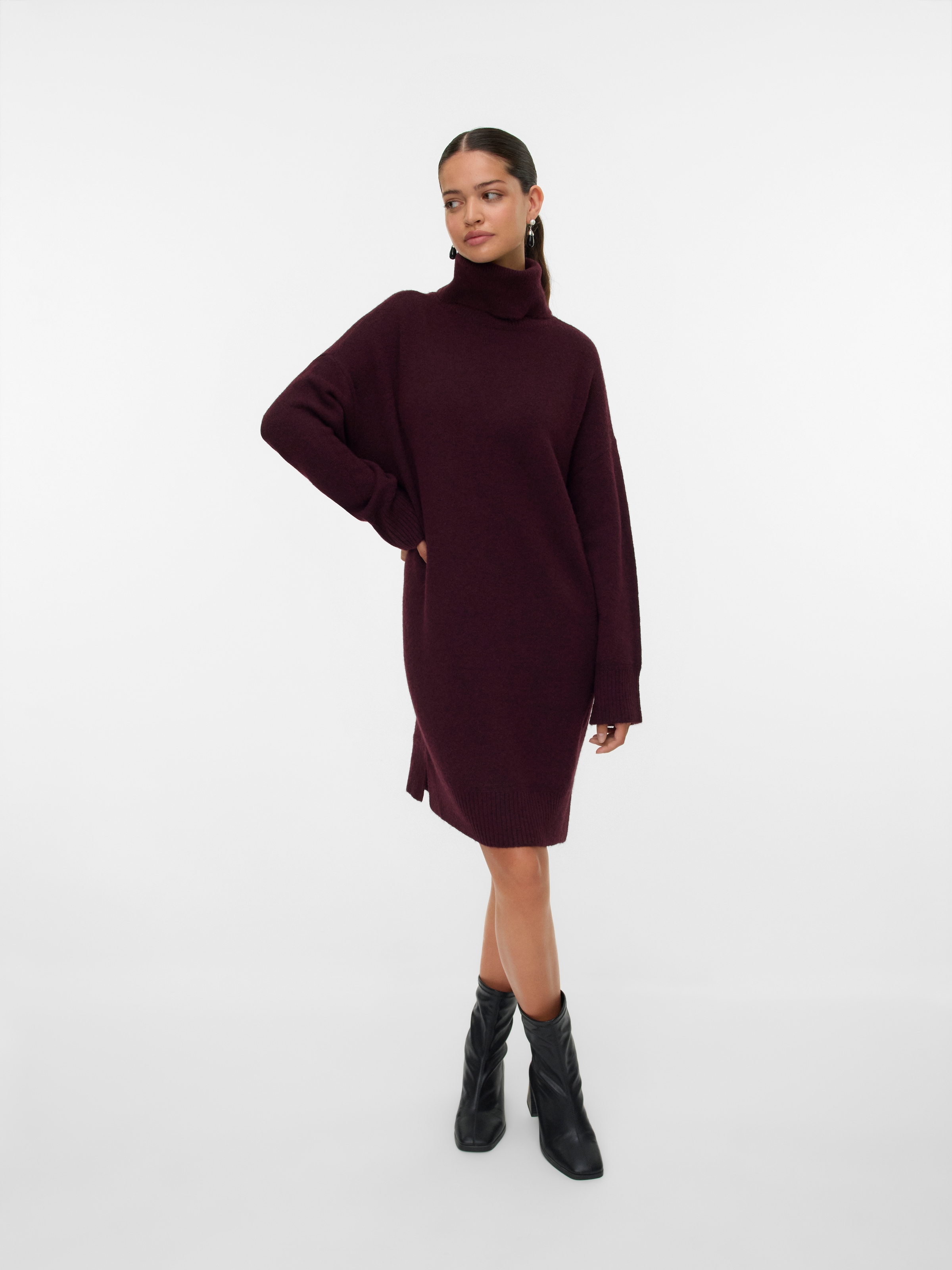 Vero Moda Robe en tricot »VMAQUARIUS LS ROLLNECK SHORT DRESS BF«