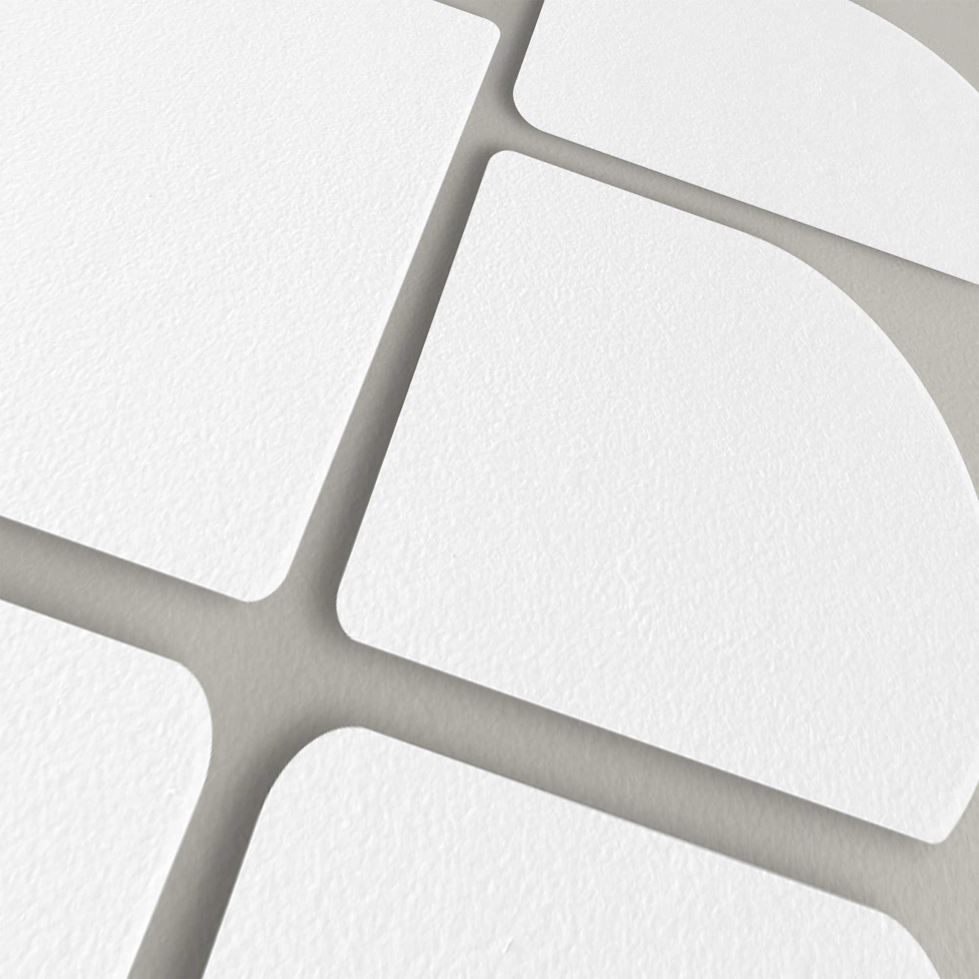 Reinders! Wandbild »Abstract lichtgrijs met wit« Home Office - Weiss - MDF - Abstrakt - 70x100 cm