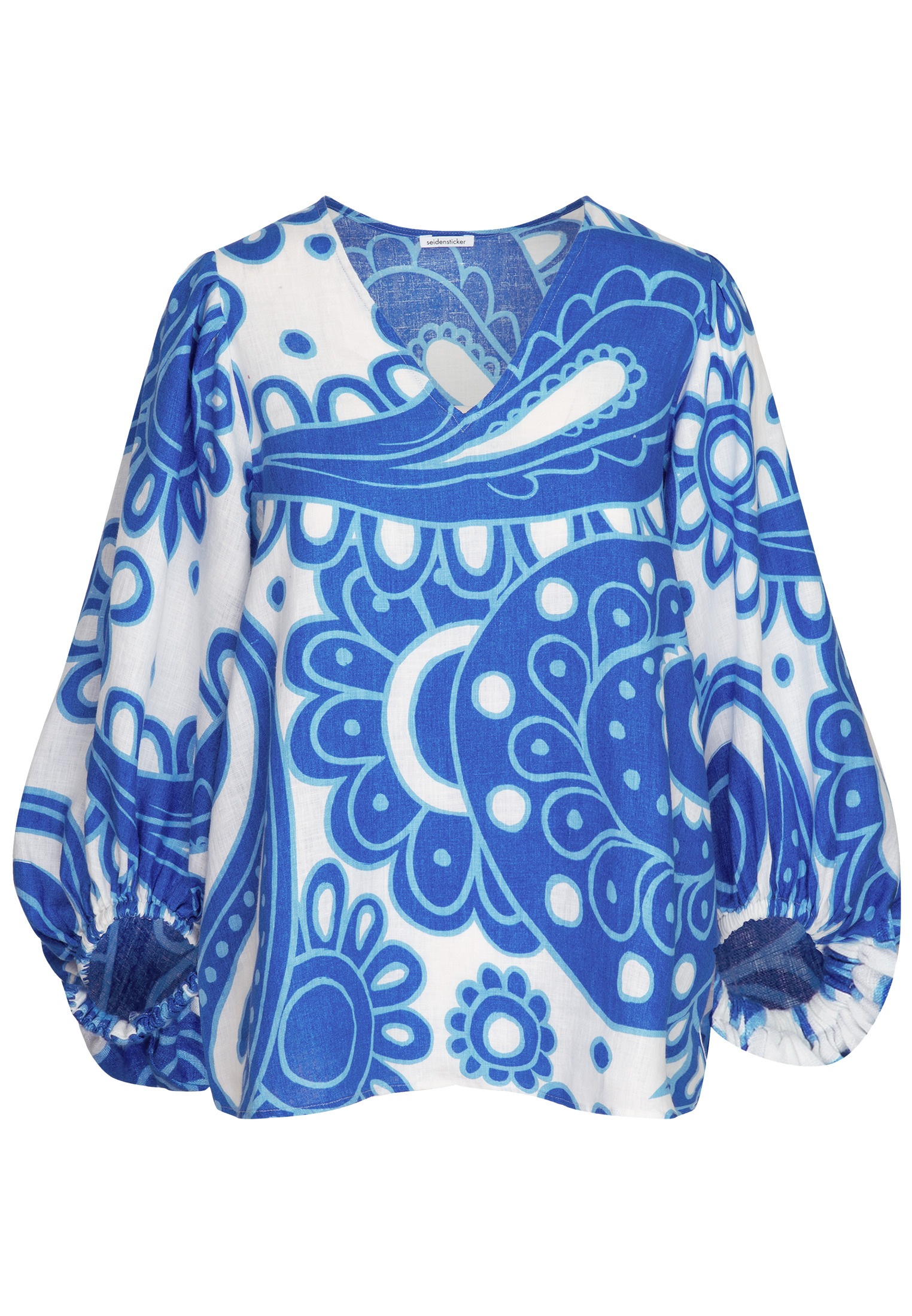 seidensticker Shirtbluse »Schwarze Rose« 3/4 V-Neck Paisley