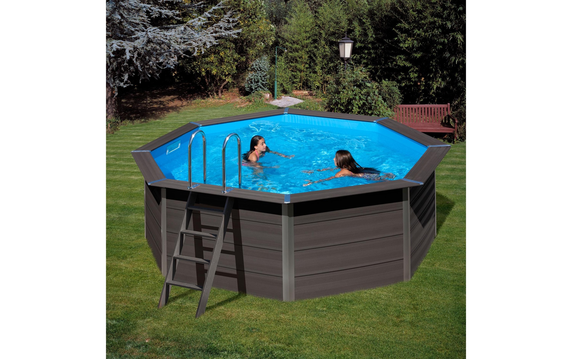 Gre Achtformpool »Avantgarde« 6-tlg., Composite Pool, ØxH: 410x124 cm