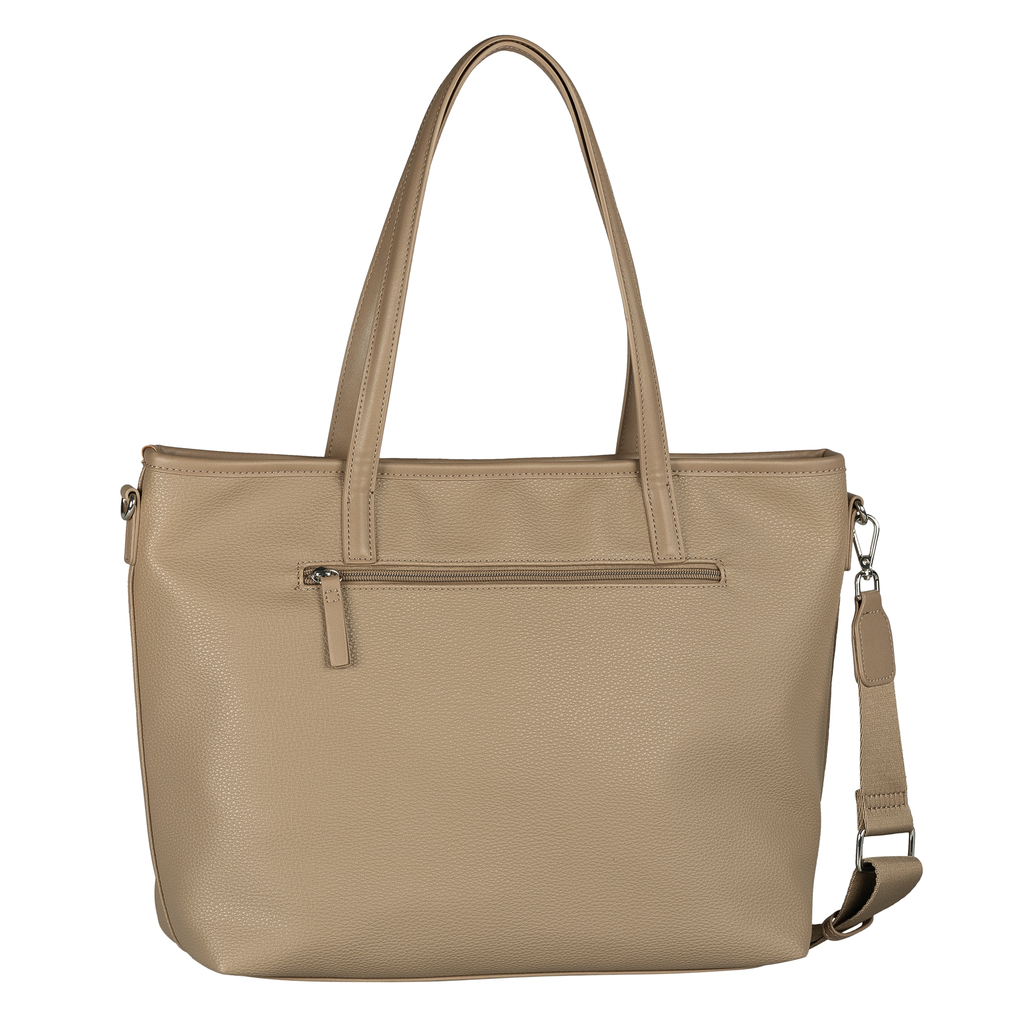 TOM TAILOR Shopper »Jamila« ein Platzwunder mit 2-in1-Funktion aus fein genarbtem Lederimtiat