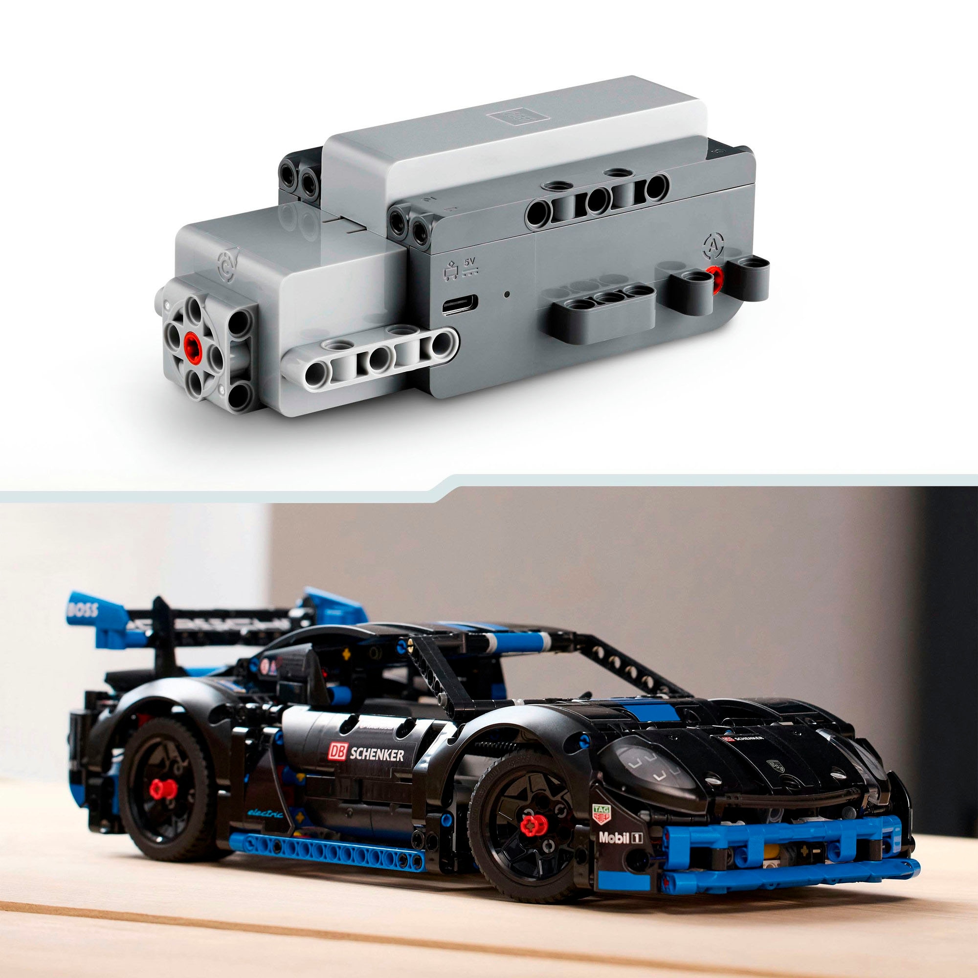 LEGO® Konstruktionsspielsteine »Porsche GT4 e-Performance Rennwagen (42176), LEGO Technic« Made in Europe