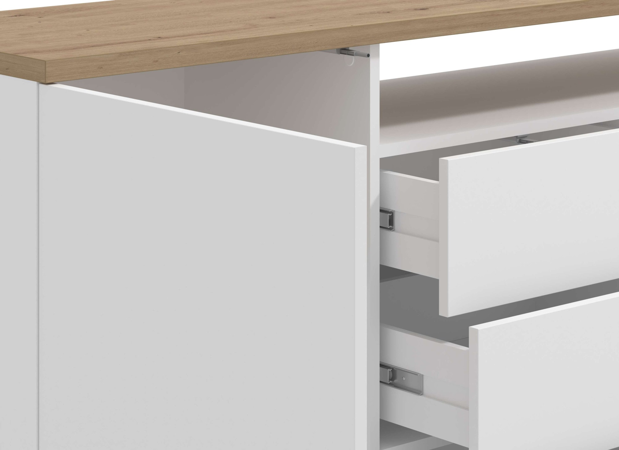 INOSIGN Sideboard »Aterno Kommode, Anrichte« Breite 154 cm, mit Push-to-Open Funktion