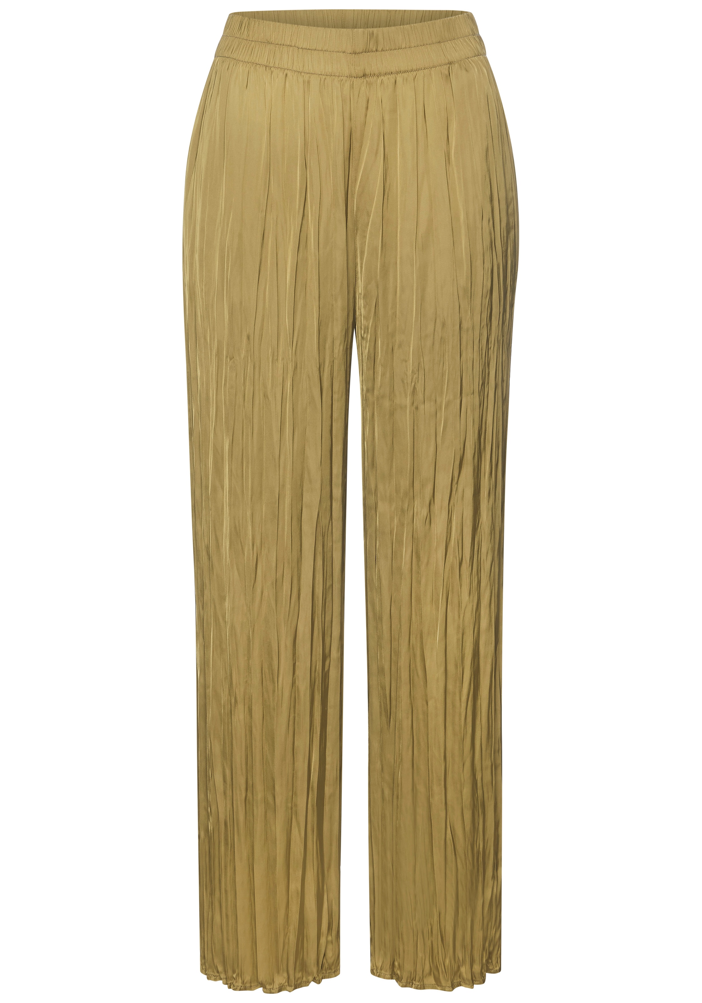 LASCANA Pantalon palazzo »mit weiten, plissierten Hosenbeinen«  avec plis plissés, satin léger, pantalon d'été aéré, élégant