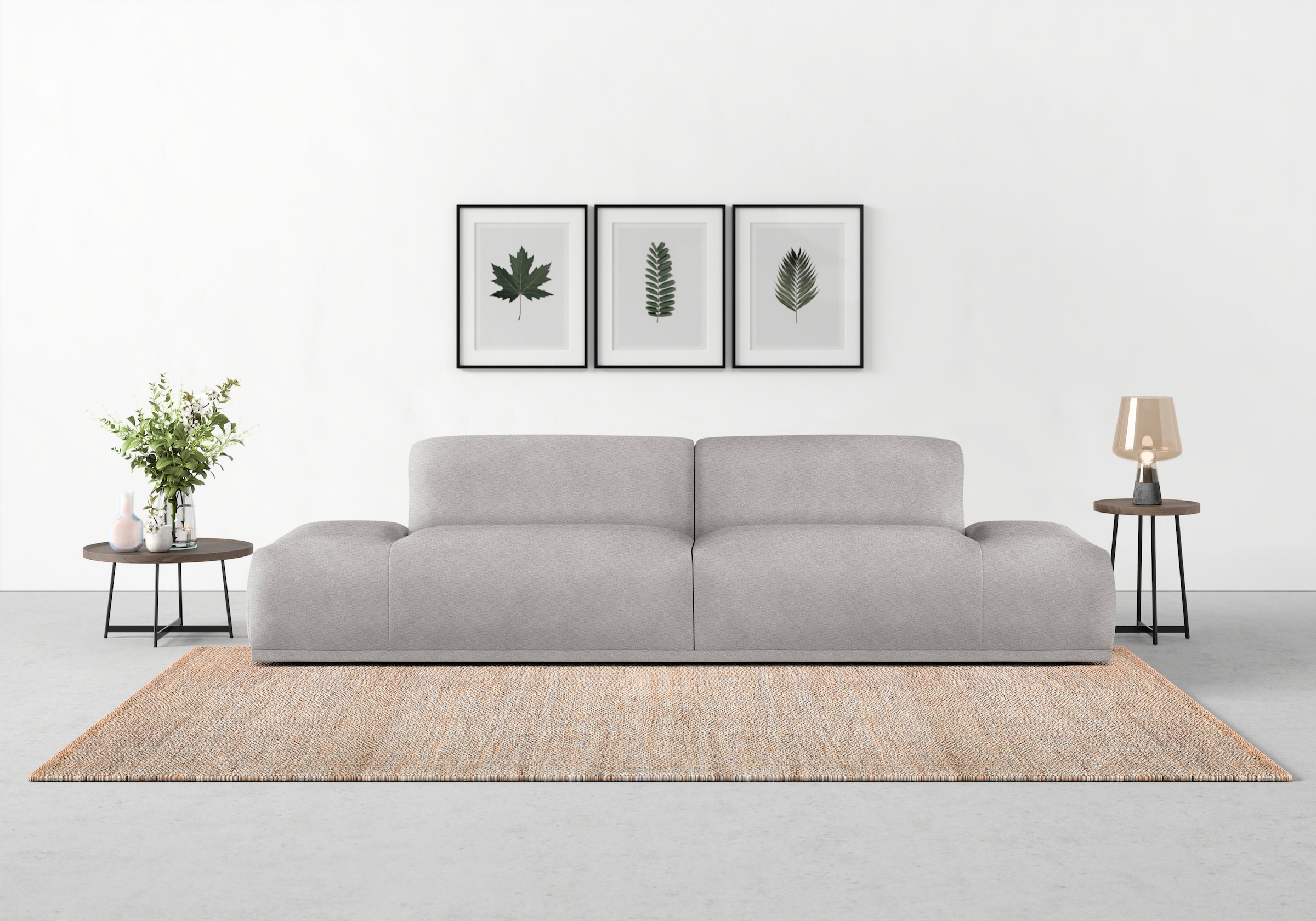 TRENDMANUFAKTUR Canapé Big »Braga Japandi-Design, toller Sitzkomfort, Designsofa« au design moderne, avec mousse froide de haute qualité