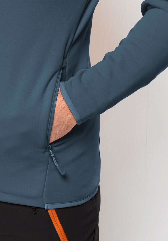 Jack Wolfskin Fleecejacke »BAISELBERG HOODED FZ M« mit Kapuze