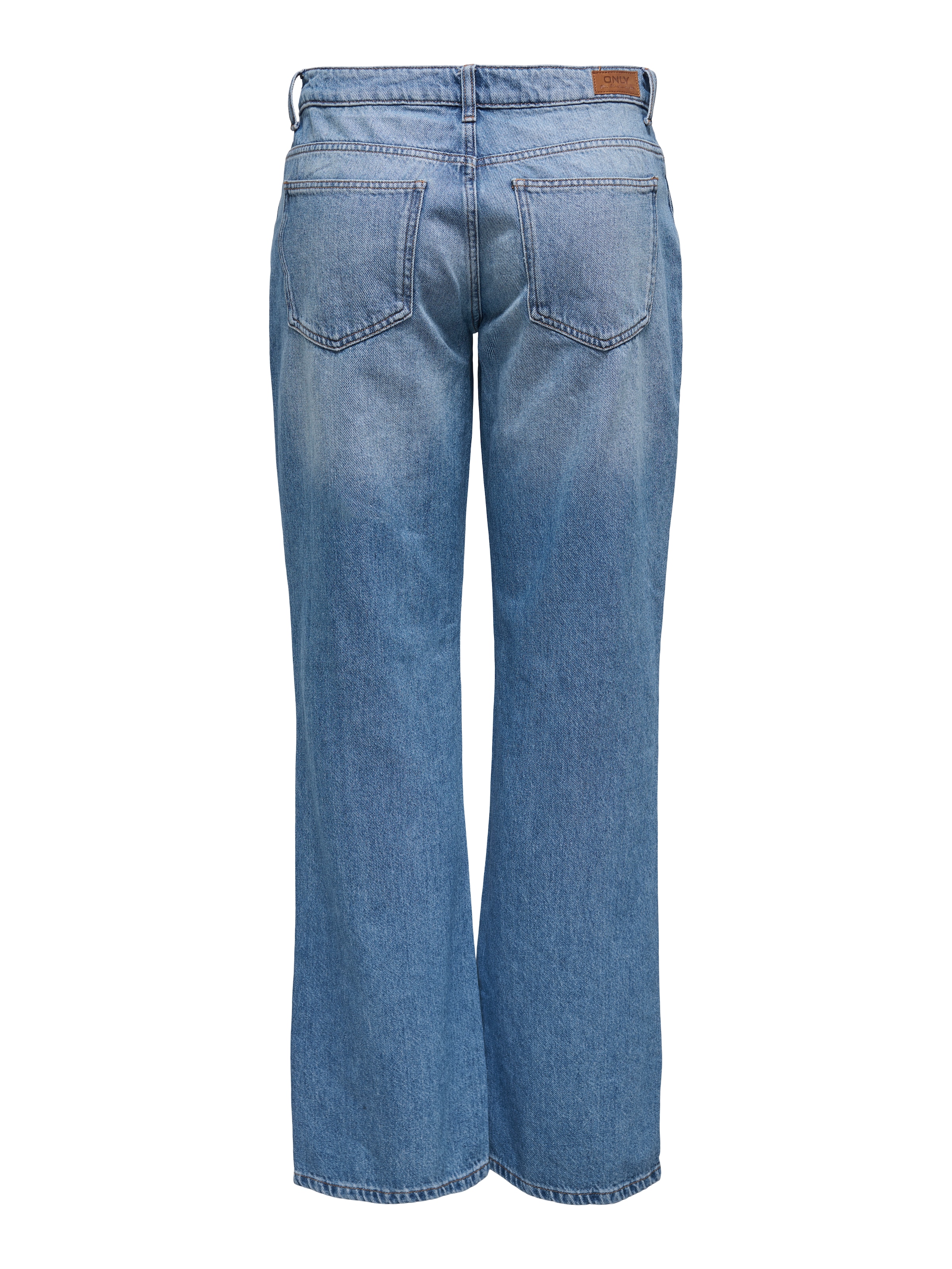 ONLY Jeans taille basse »ONLBRITNEY LOW STRAIGHT DNM AZG OS« Mittlere Waschung für einen gewaschenen und getragenen Denim-Look
