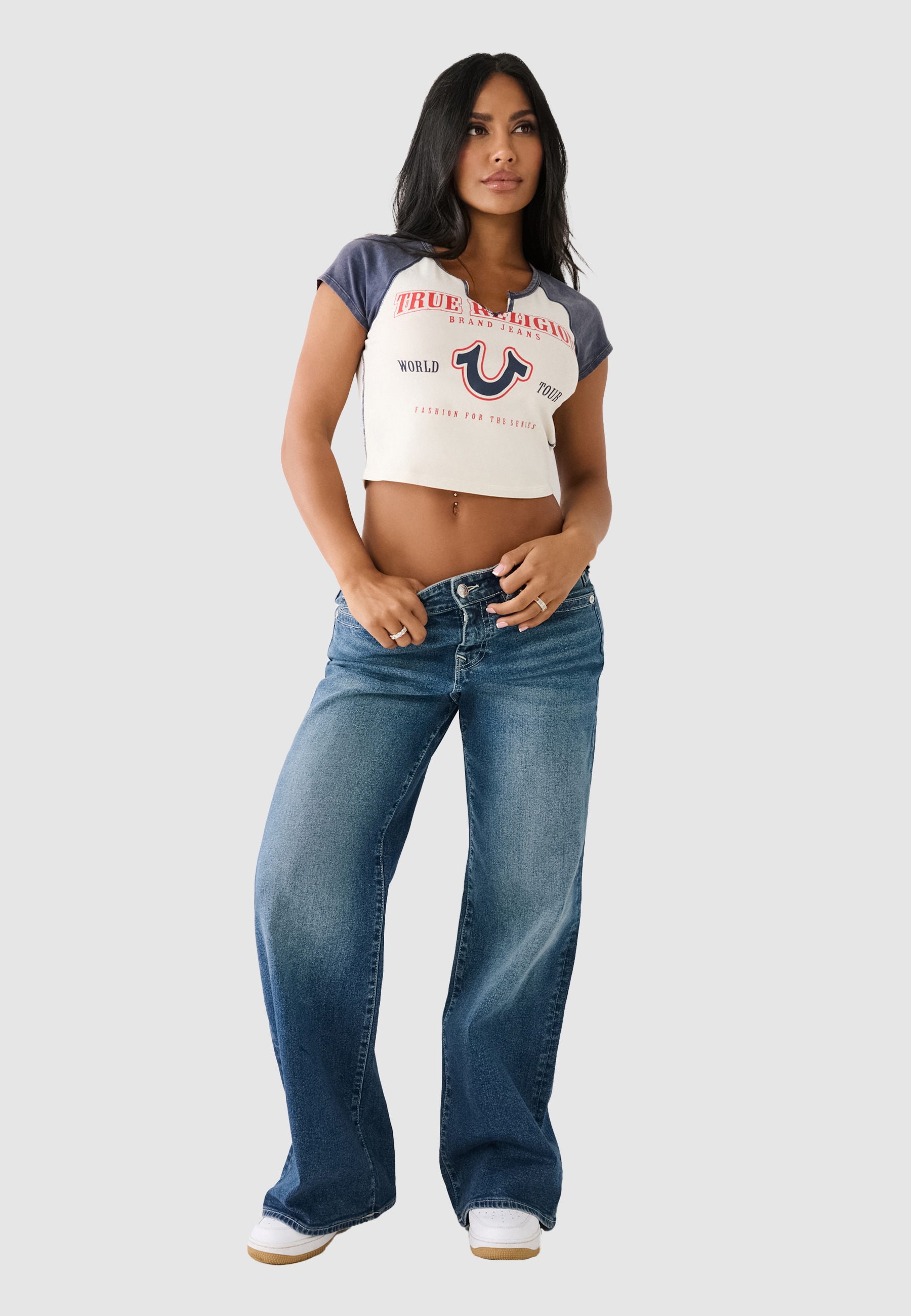 True Religion Loose-fit-Jeans »BOBBI BAGGY JEAN« Baumwollmischung, loose fit, regular waist