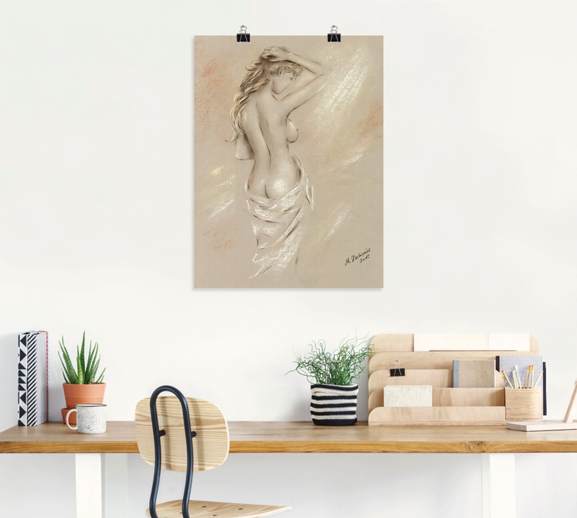 Artland Wandbild »Reizvolle Rundungen - weiblicher Akt« Frau 1 Stk. tlg. als Leinwandbild, Poster, Wandaufkleber in verschied. Grössen