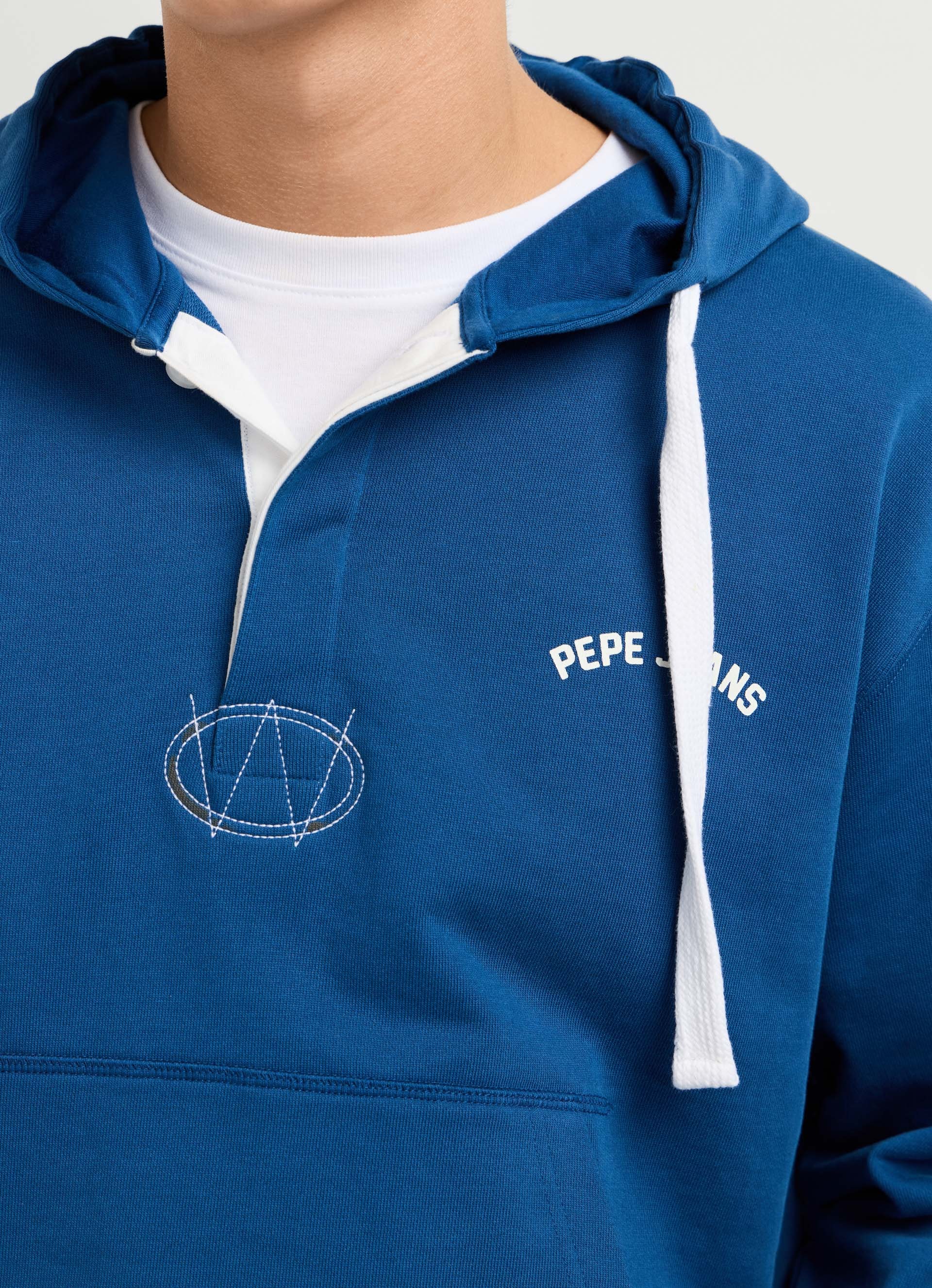 Pepe Jeans Kapuzensweatshirt »JOHN HOODIE«, mit Knopfleiste, Baumwoll-Qualität
