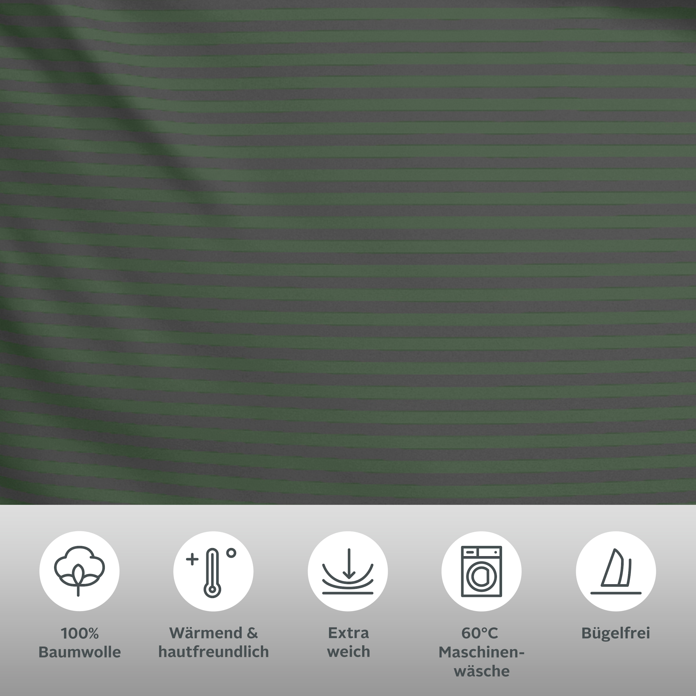 Bruno Banani Bettwäsche »Jassen« 2 Stk. moderne Bettwäsche aus Baumwolle, Bettwäsche mit Streifen-Design