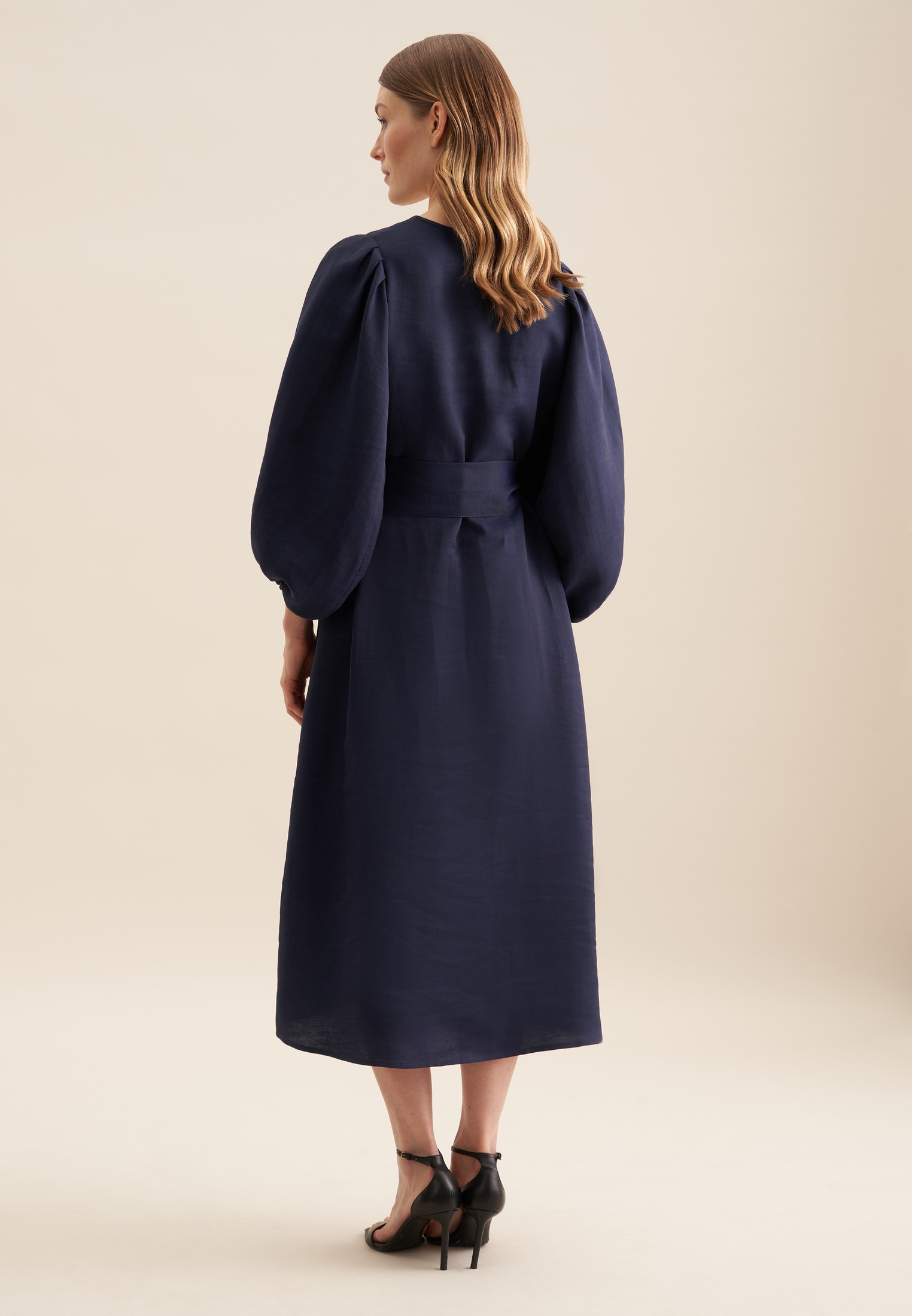 seidensticker Sommerkleid »Schwarze Rose« 3/4 V-Neck Uni