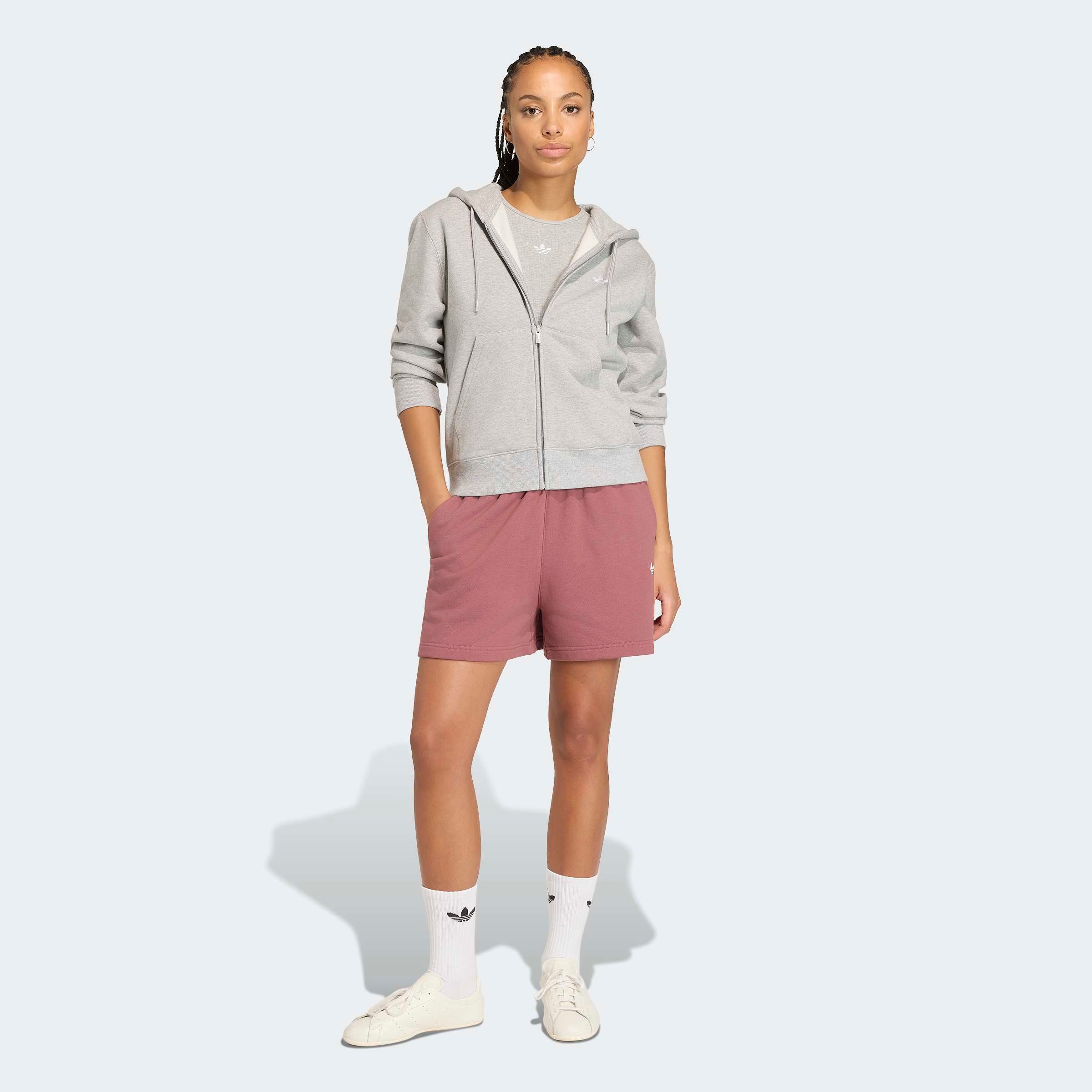 adidas Originals Sweatshirt »ESSENTIALS FLEECE REGULAR FULL ZIP«, mit Reissverschluss, in normaler Länge

