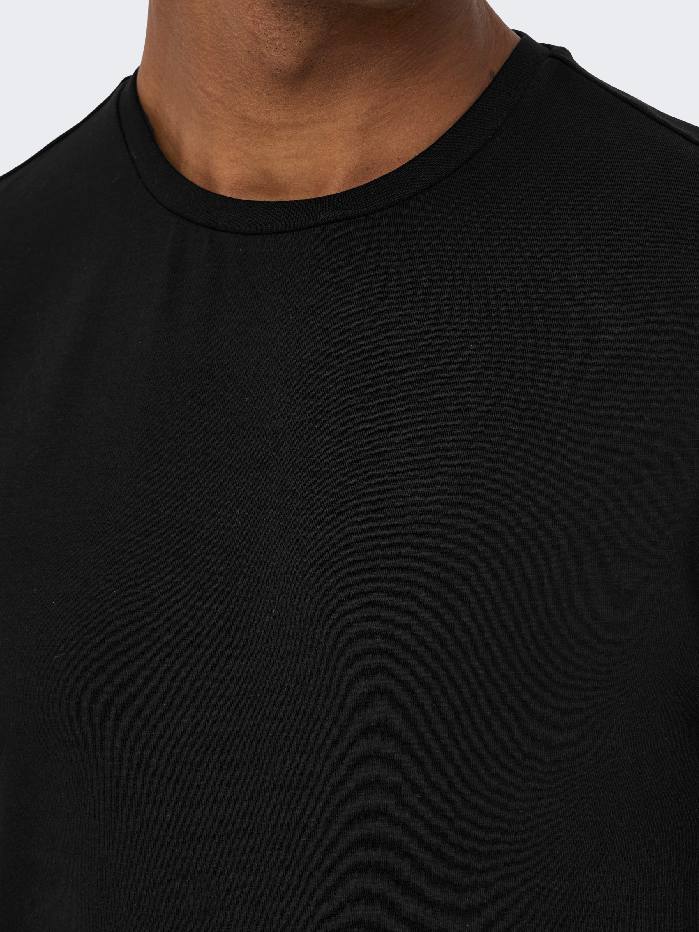 ONLY & SONS T-Shirt »ONSBASIC SLIM O-NECK 2-PACK NOOS« Packung, 2 Stk.