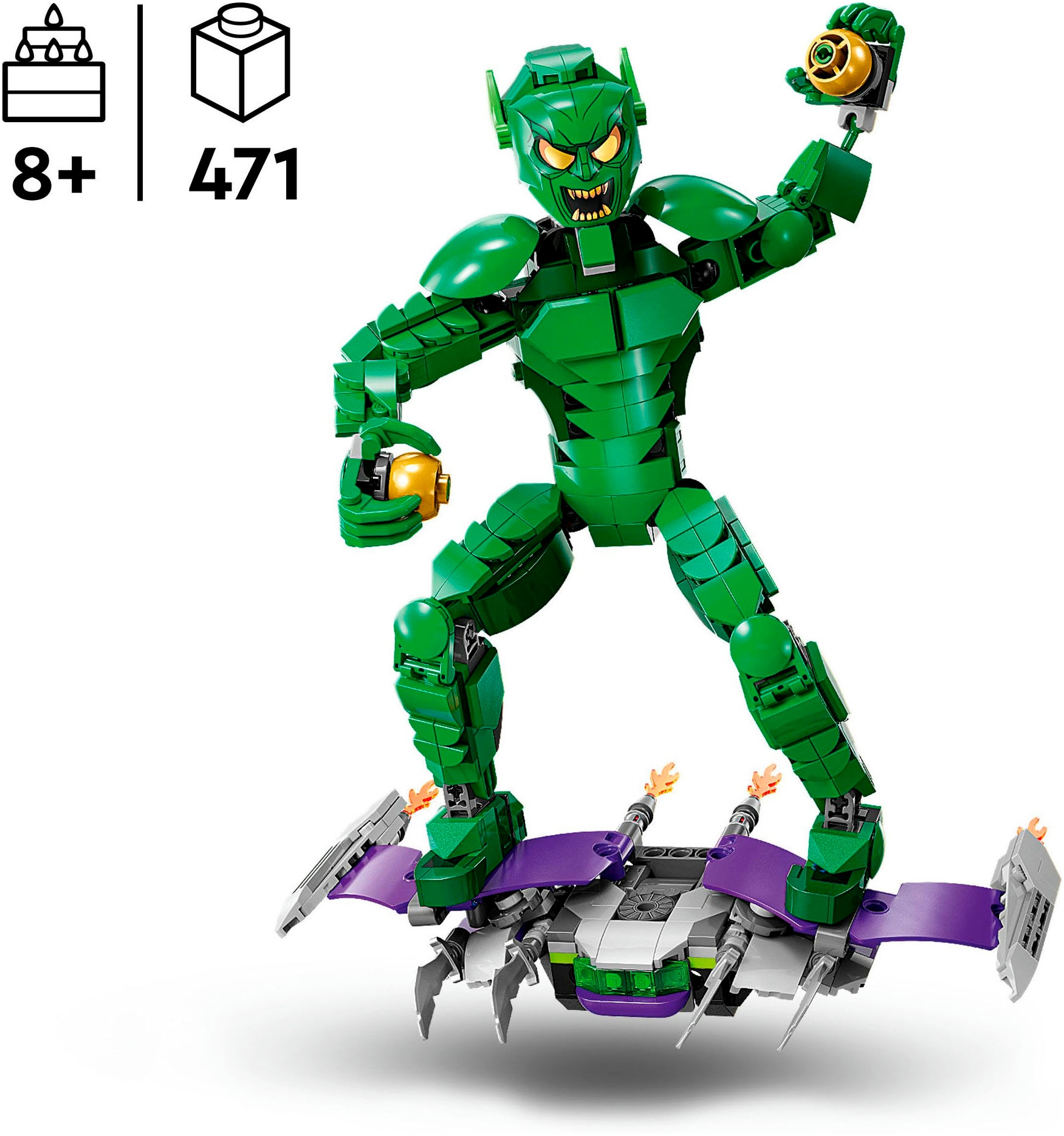 LEGO® Konstruktionsspielsteine »Green Goblin Baufigur (76284), LEGO Super Heroes« Made in Europe