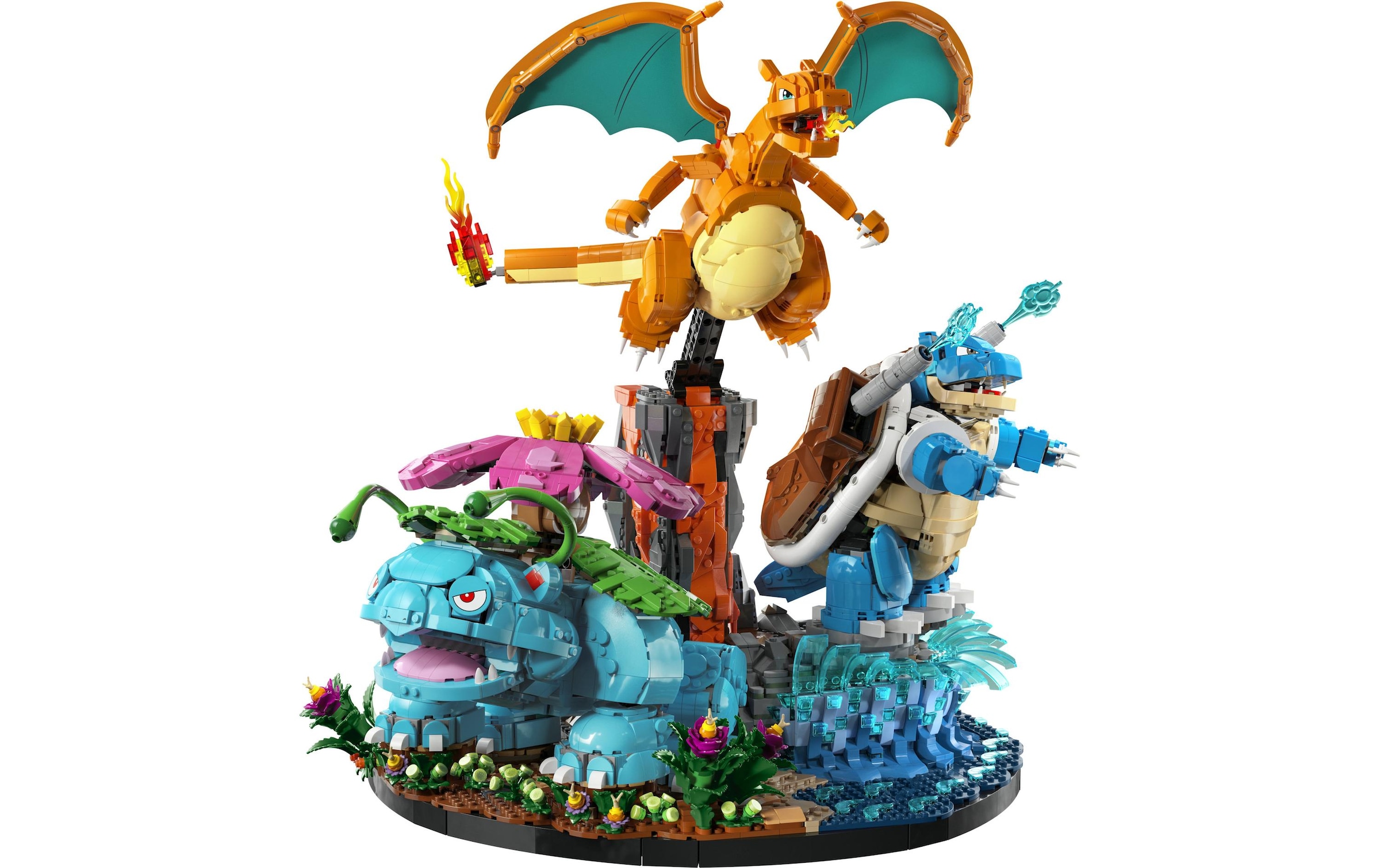 LEGO® Konstruktionsspielsteine »Pokémon Bisaflor, Glurak und Turtok 72153«