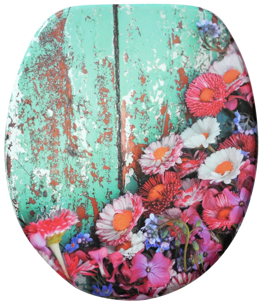 Sanilo Set d'accessoires de salle de bain »Spring« bestehend aus WC-Sitz, Badteppich und Waschbeckenstöpsel