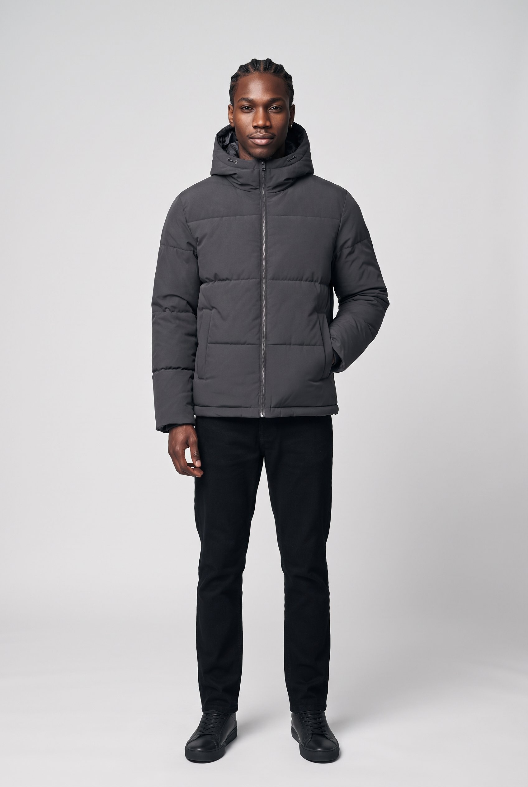 Jack & Jones Veste matelassée »JJNEPTUNE PUFFER JACKET« avec capuche Fibre synthétique, tissu matelassé, capuche, coupe regular