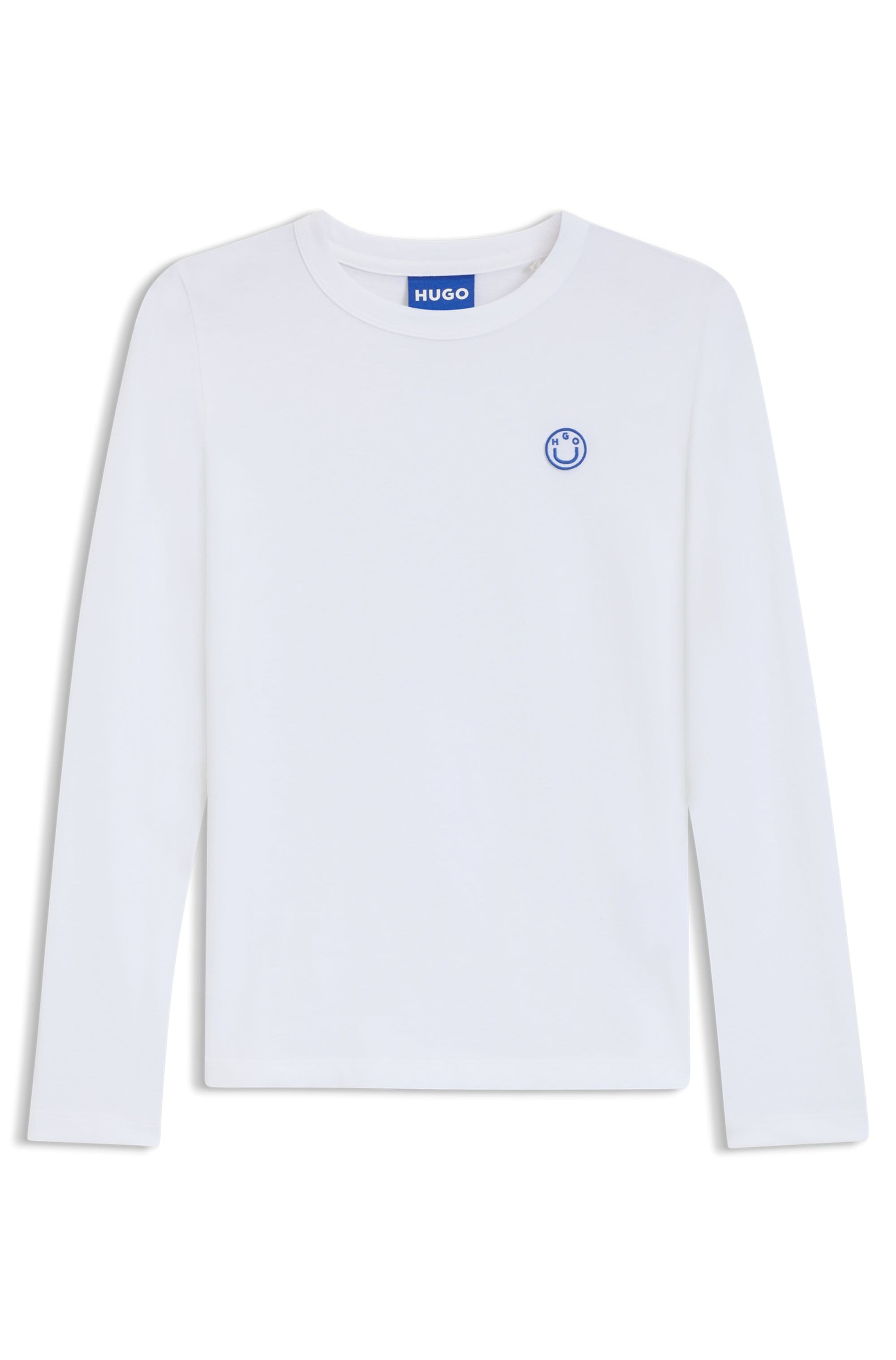 HUGO Blue T-shirt à manches longues »Daliria« mit Label-Badge mit HAPPY HUGO Logo