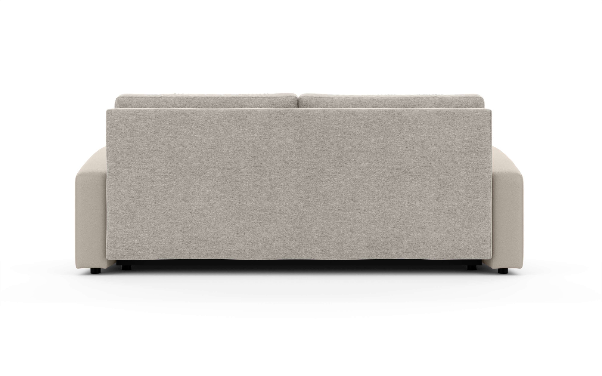 GOODproduct 3-Sitzer »JIGGS wahlweise Schlafsofa mit Bettkasten, Masse B/H/T: 228/96/110 cm« Sofa mit Wellenunterfederung, enthält 2 Rückenkissen und 2 Zierkissen