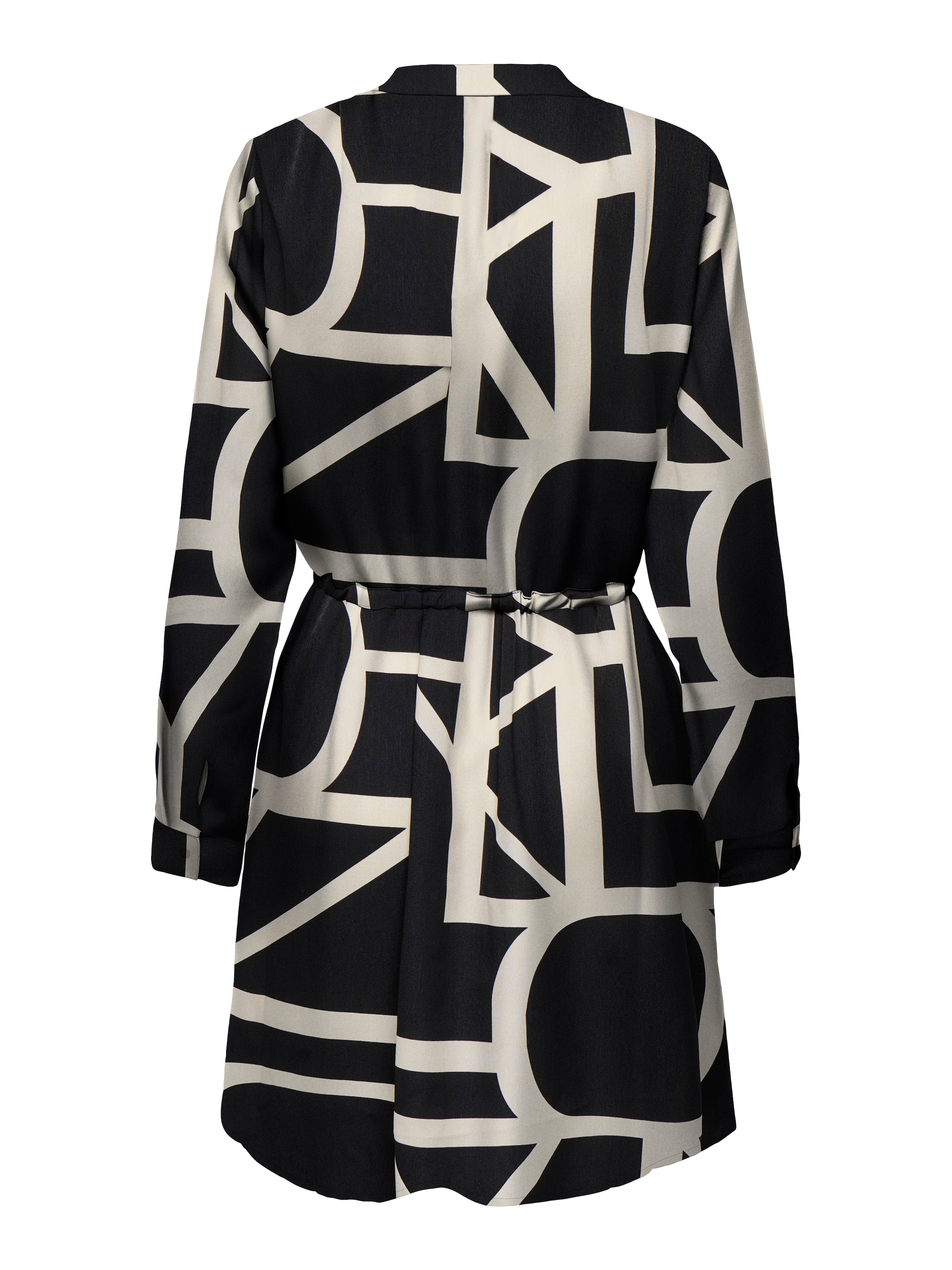 ONLY Robe imprimée »ONLCORY LIFE L/S V-NECK TUNIC WVN NOOS« Robe d'été avec ceinture à la taille