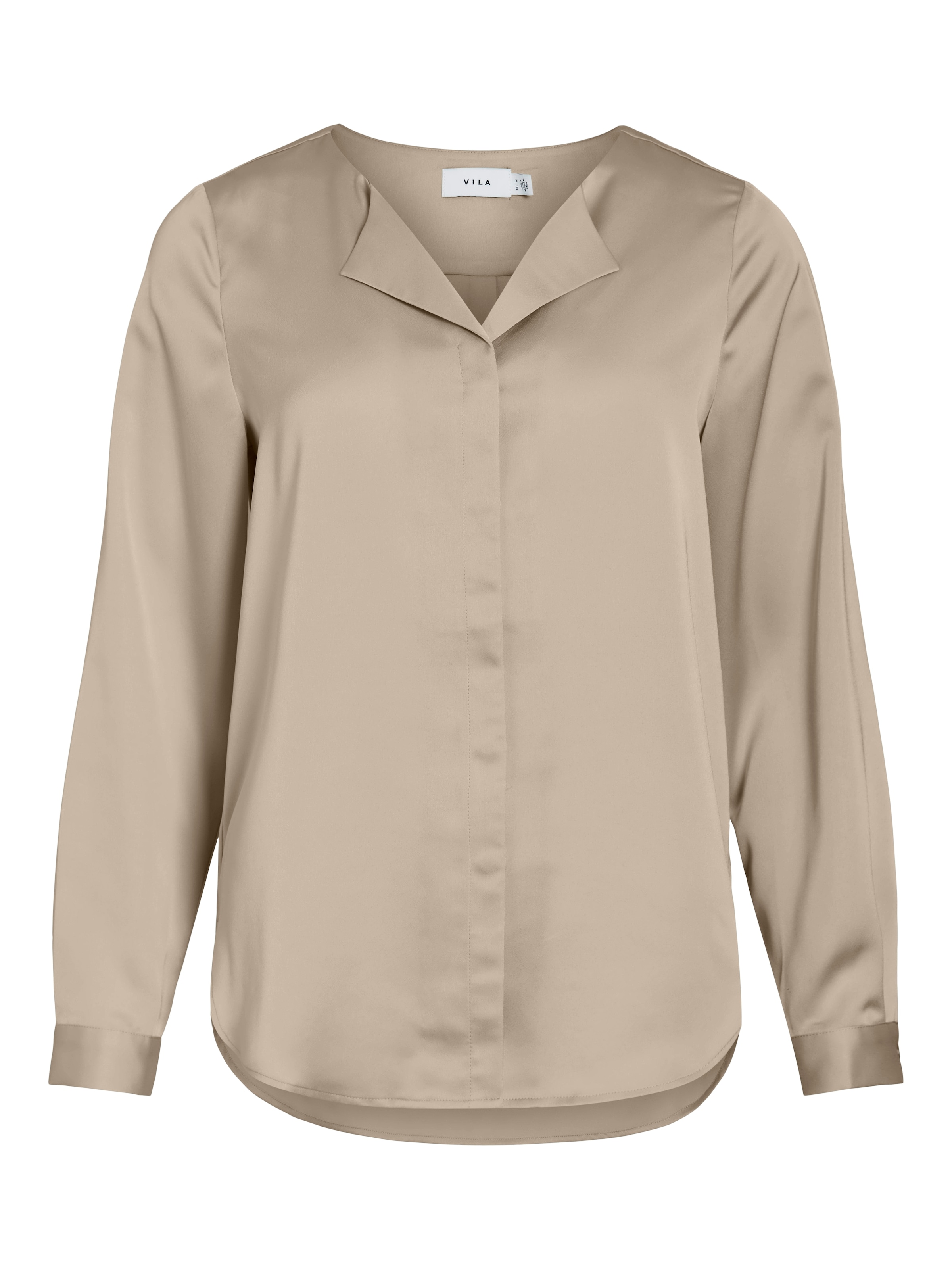 Vila Blouse chemise »VIELLETTE V-NECK L/S SATIN SHIRT - NOOS«