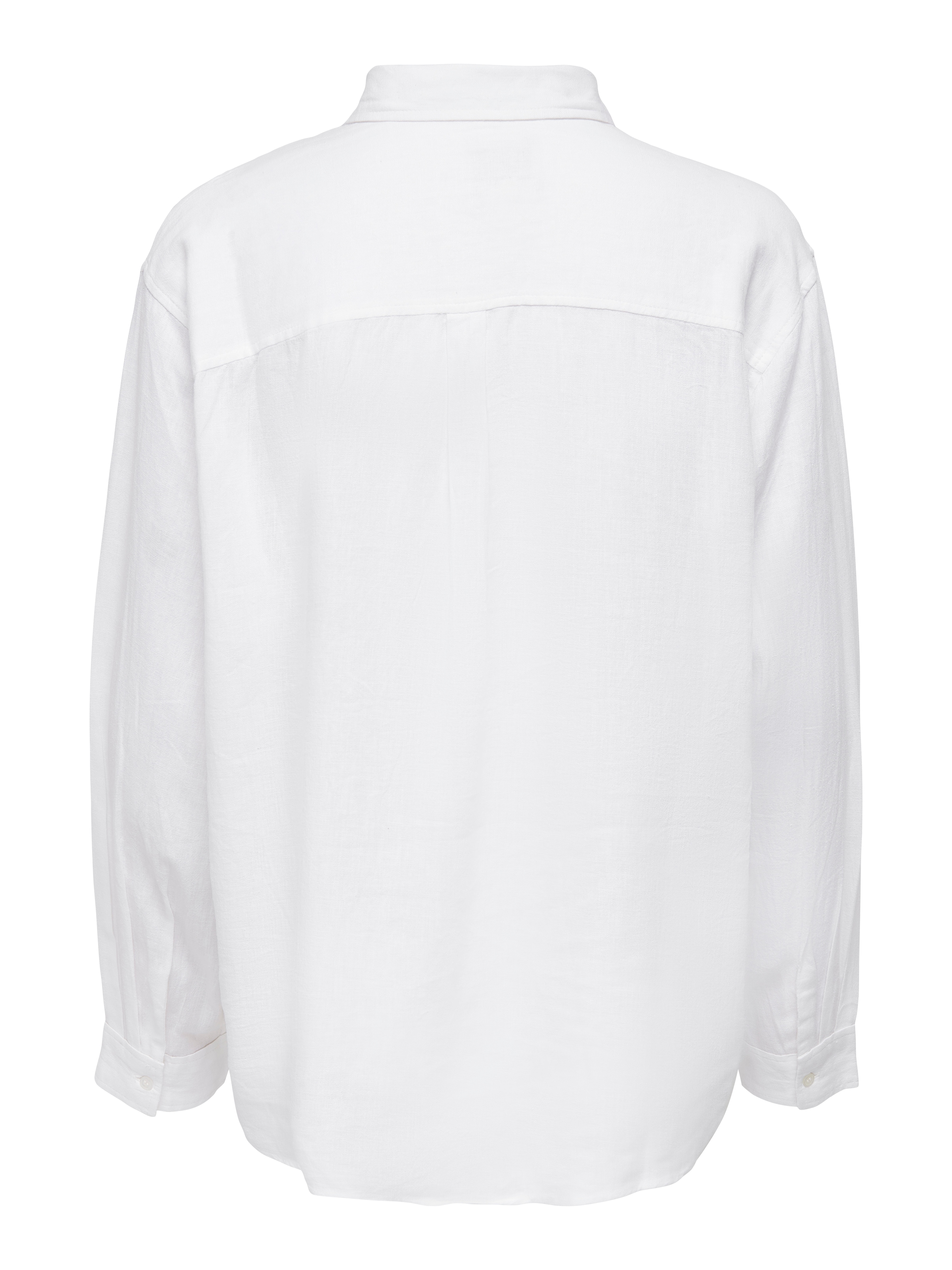 ONLY Chemisier long »ONLTOKYO L/S LINEN BLEND SHIRT« mit Leinen