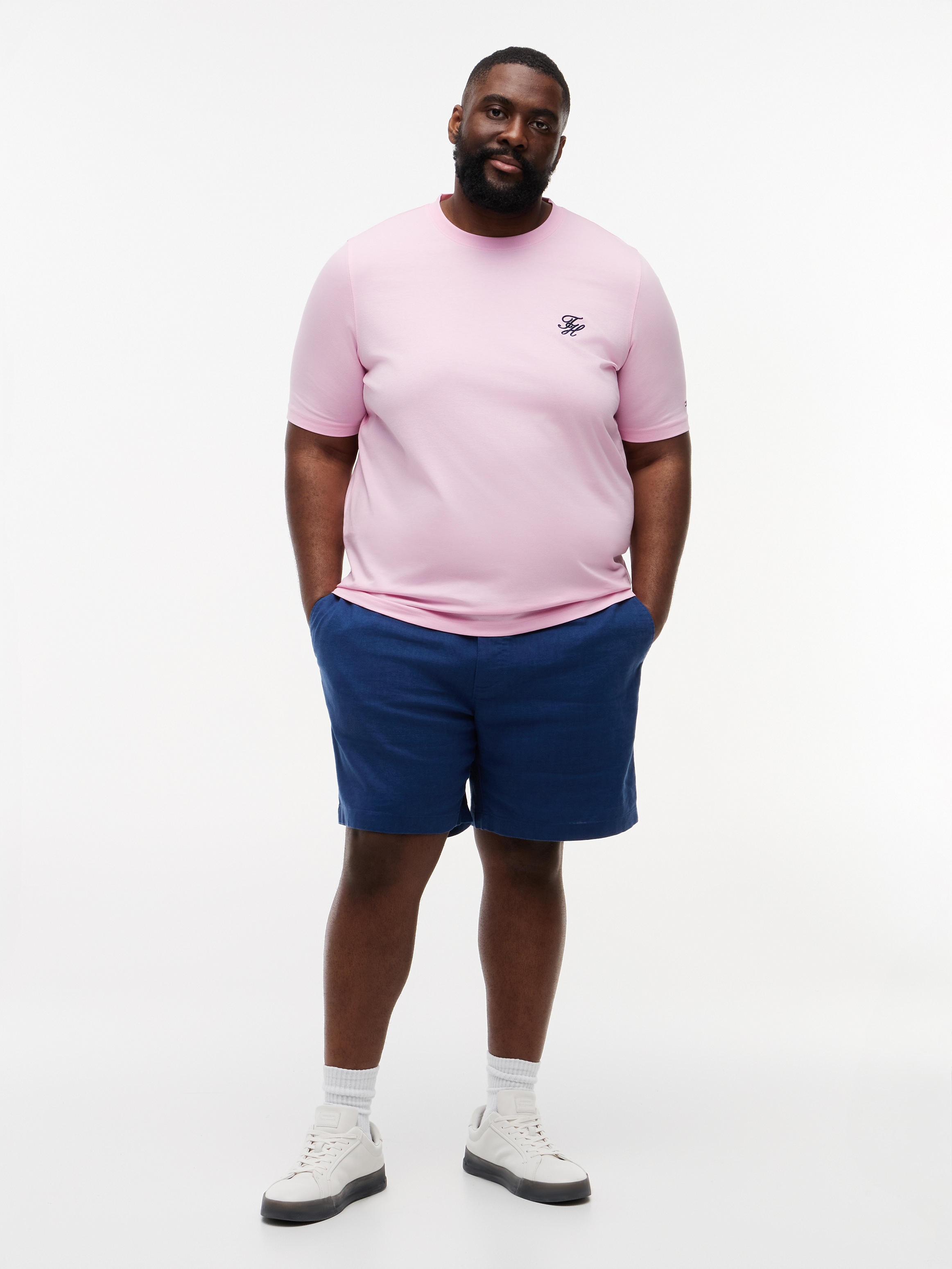 Tommy Hilfiger Big & Tall Chinoshorts »BT-DOVER«  Grosse Grössen, aus Leinenmix, regular fit, elastischer Bund