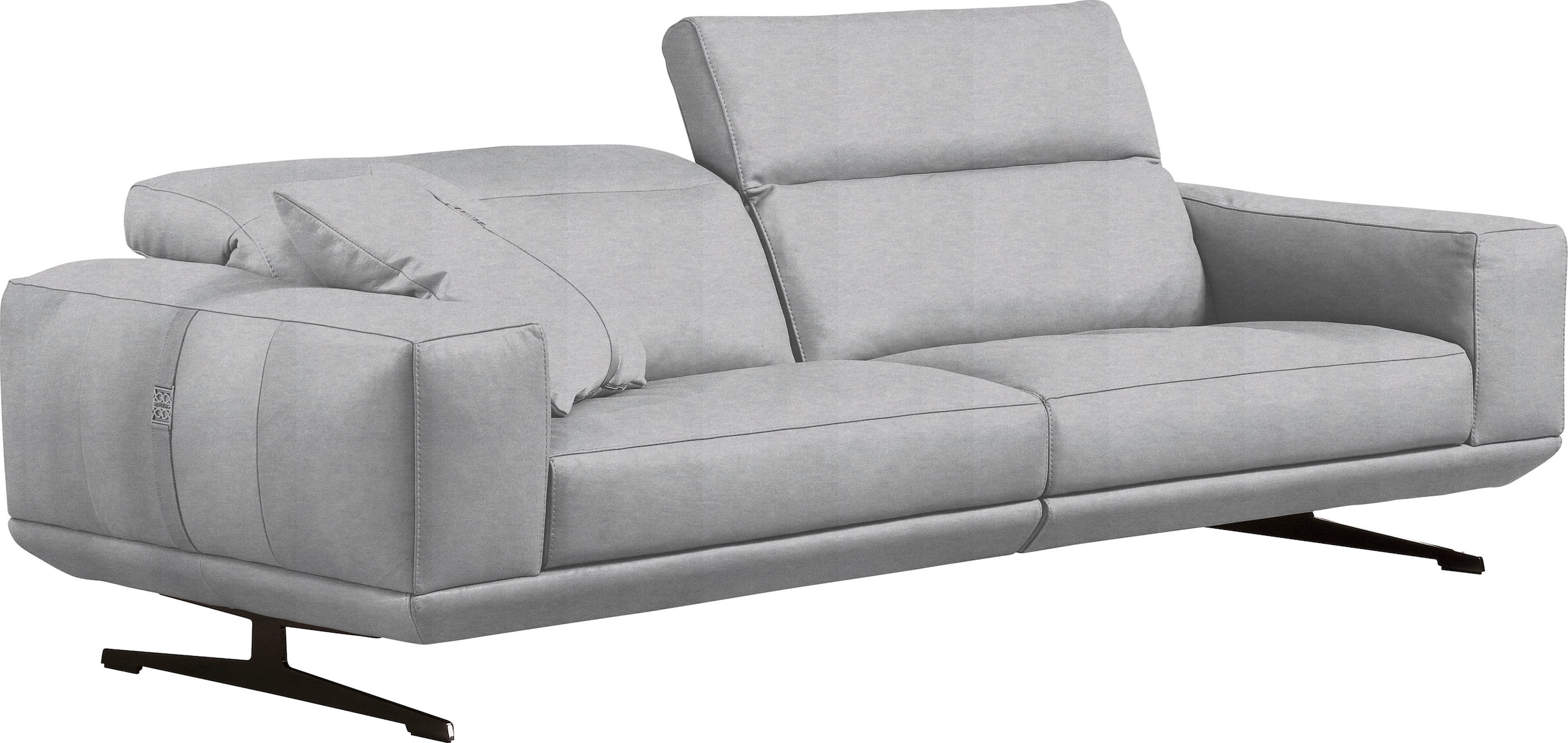 Egoitaliano 2,5-Sitzer »Gloria, super bequem und hochwertige Verarbeitung, edles Design« beidseitig verstellbare Rückenelemente, mit Metallfüssen