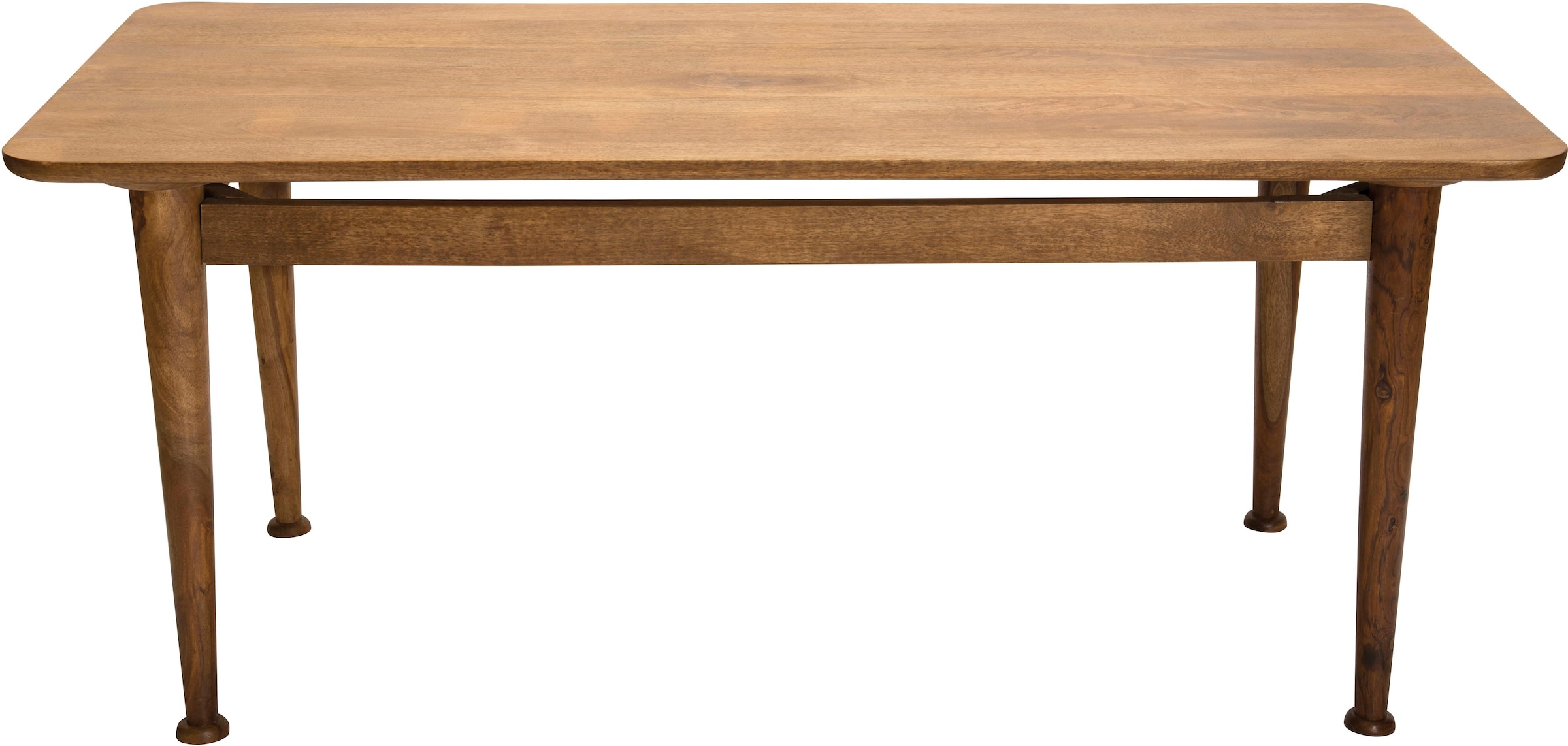 SIT Esstisch »Vaduz 180 x 90 cmaus Mangoholz Massivholz« Markante Holzbeine mit dekorativen Absätzen in Tellerform