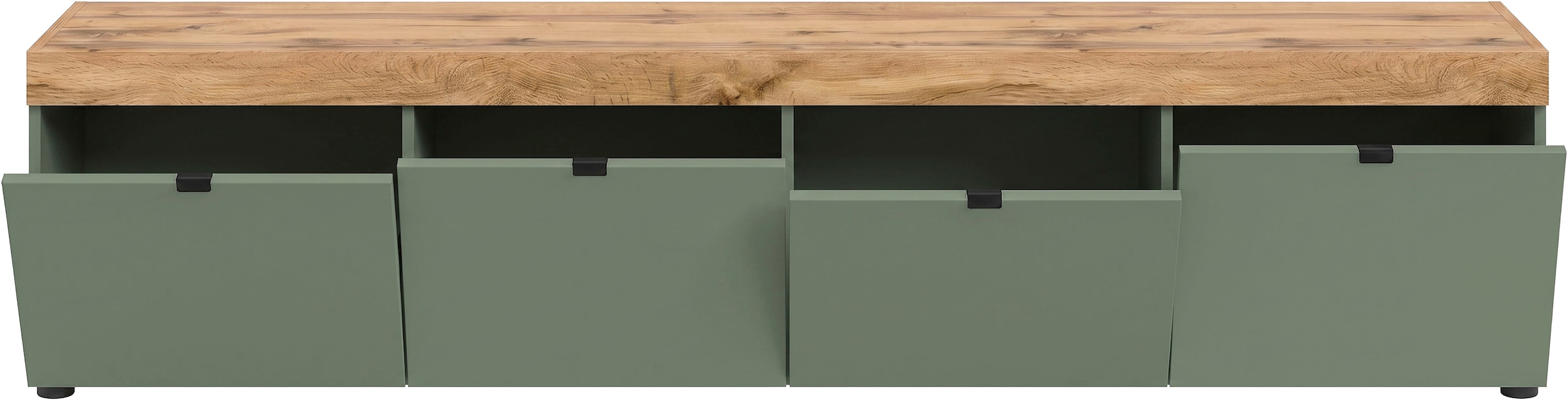 GOODproduct Lowboard »MAMBO II, Breite 200 cm, 4 Klappen, 4 Fächer« 1 Stk. tlg. Lowboard, TV Unterschrank, TV-Schrank, Wohnzimmer