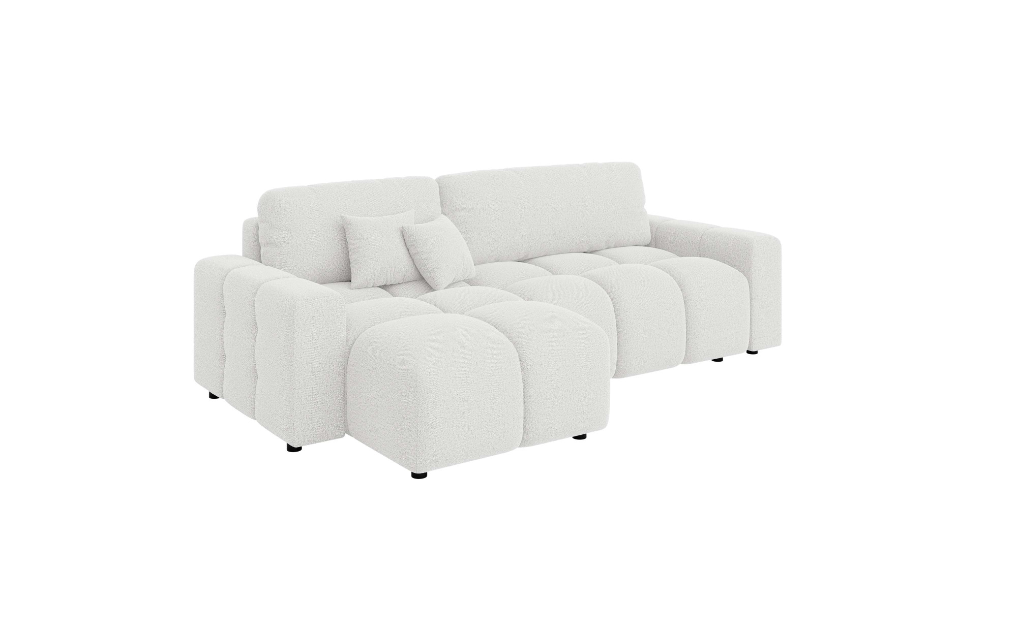 Home affaire Ecksofa »FELICI, Schlafsofa 233cm, L-Form mit Recamiere beidseitig montierbar« Designsofa mit Bettfunktion und Bettkasten, Masse B/T/H: 233/142/88 cm