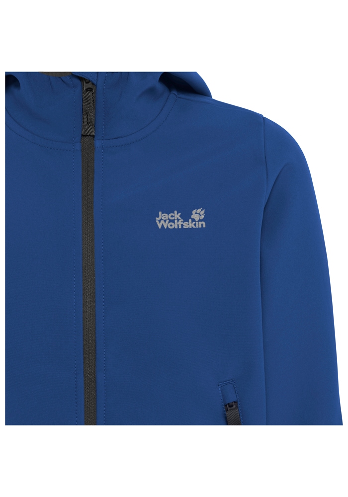 Jack Wolfskin Veste softshell »FOURWINDS JACKET KIDS« mit Kapuze