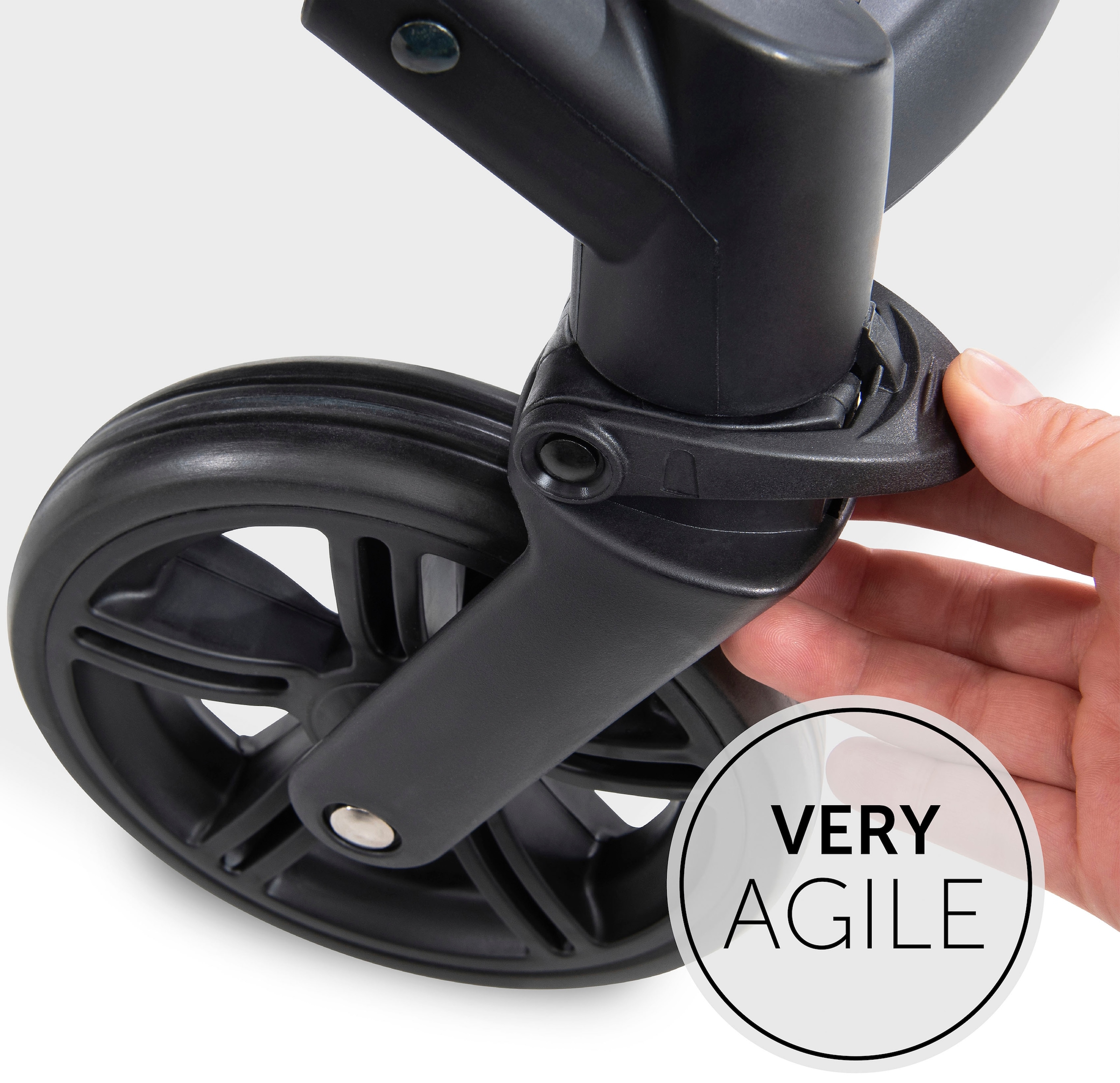 Hauck Kinder-Buggy »Rapid 4, schwarz« 25 kg mit schwenk- und feststellbaren Vorderrädern