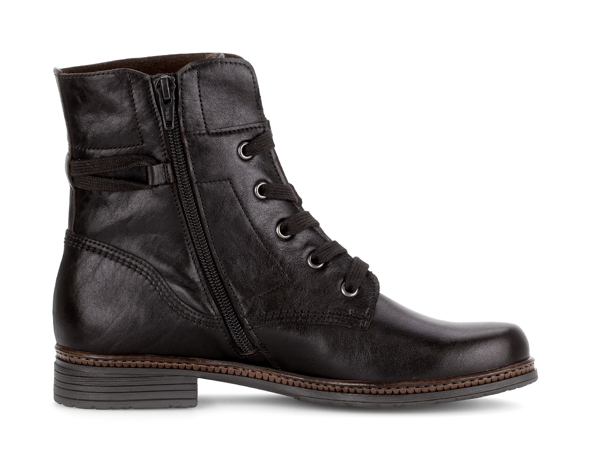 Gabor Bottes à lacets  , boots à lacets, chaussure business à talon bloc