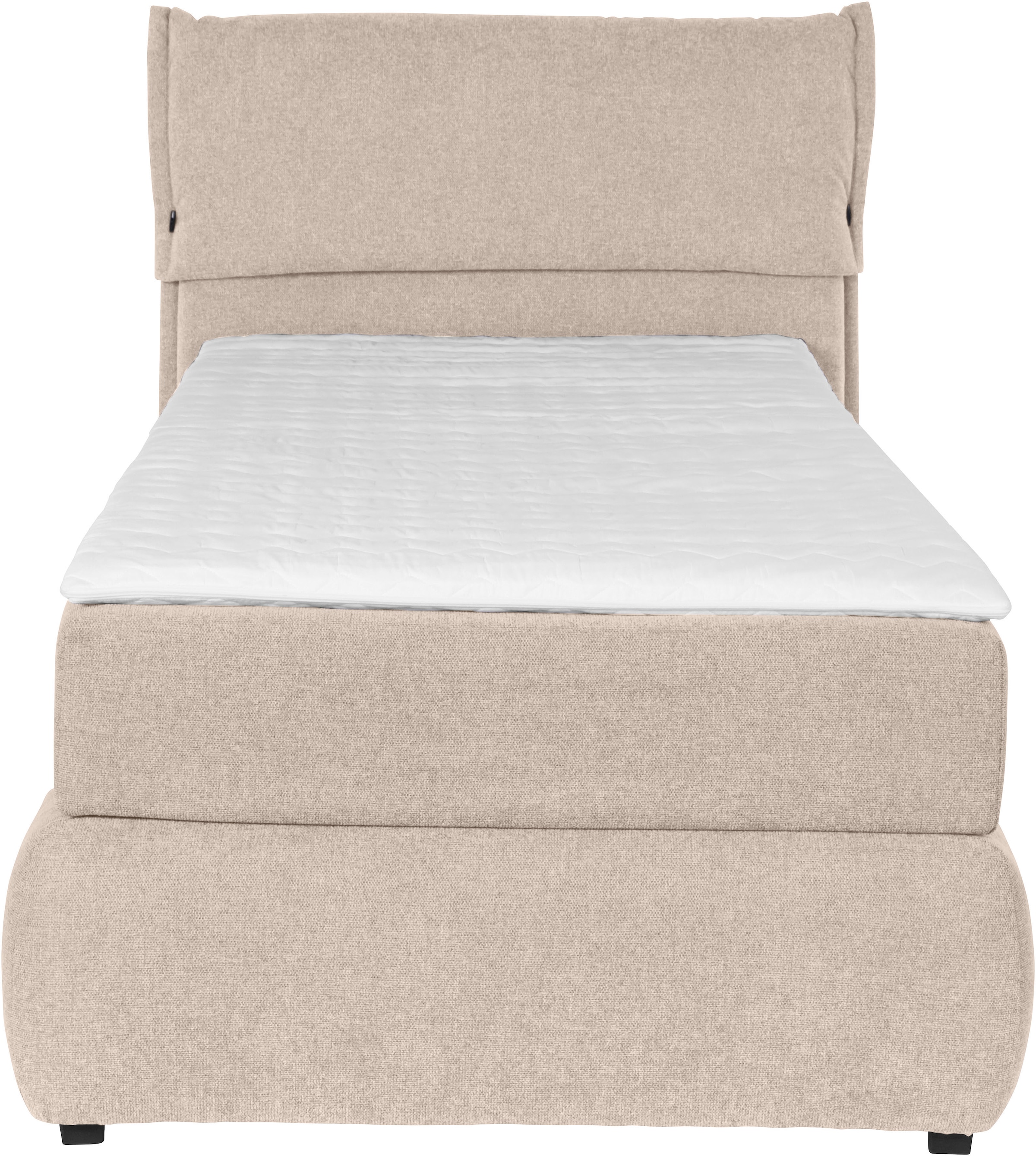 GOODproduct Boxspringbett »Jenson« in 4 Farben, 4 Breiten, 3 Matratzenarten in 2 Härtegraden, Topper