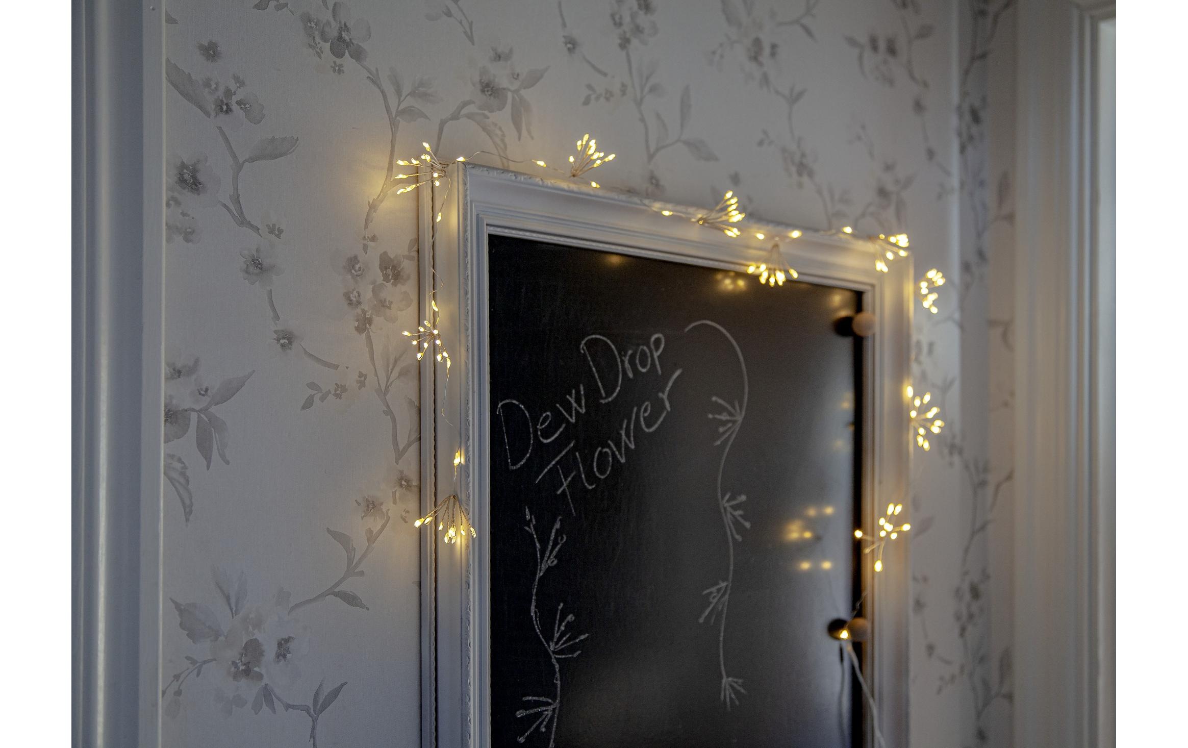 Parforce Traditional Hunting LED-Lichterkette »Lichterkette Dew Drop Flower, 45017 m, 120 LEDs, Silber«