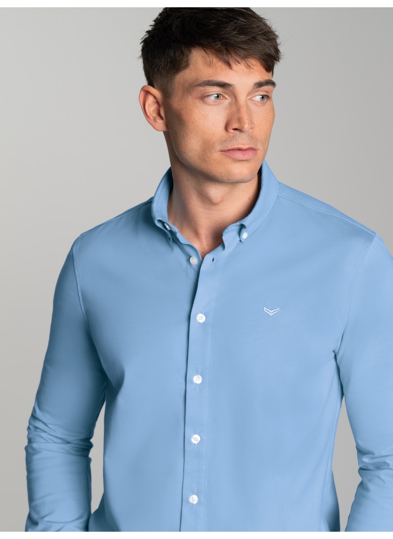 Trigema Poloshirt »TRIGEMA Business-Hemd aus DELUXE-Single-Jersey« 1 Stk.