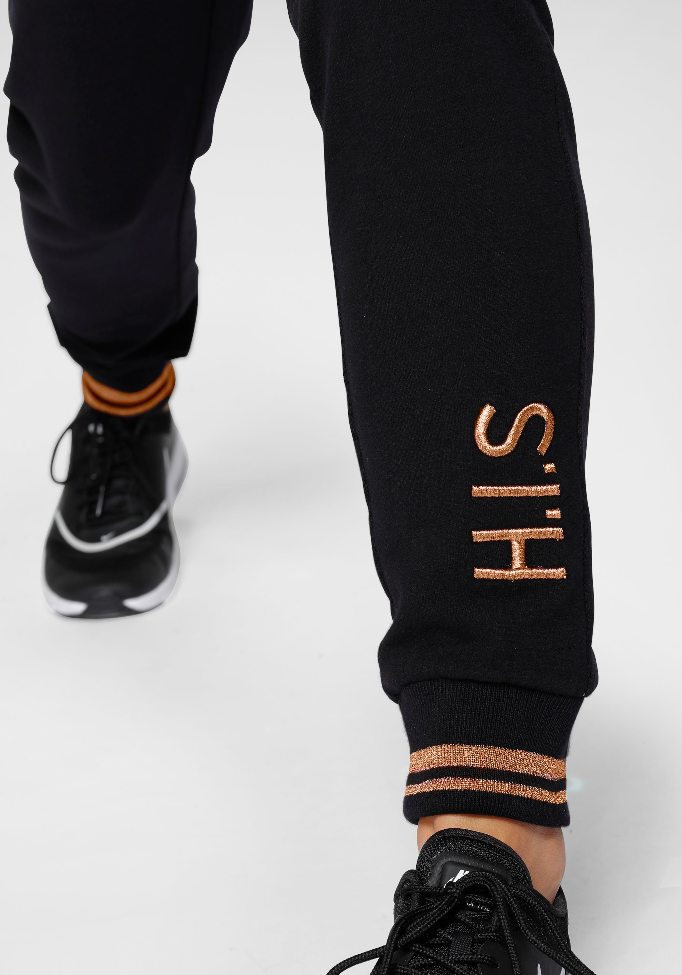 H.I.S Pantalon de jogging  mit metallisch glänzenden Details