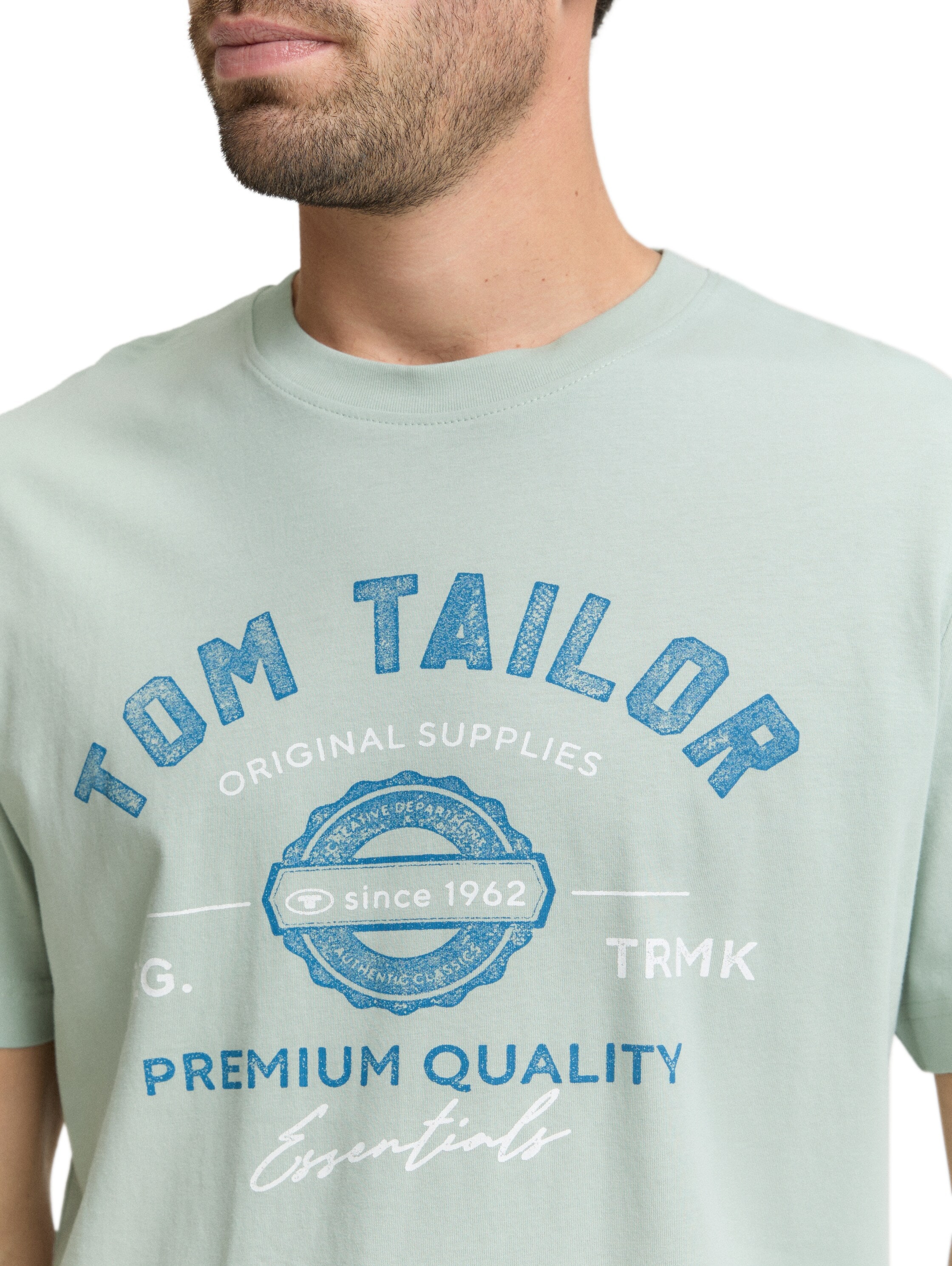 TOM TAILOR T-Shirt mit grossem Logofrontprint
