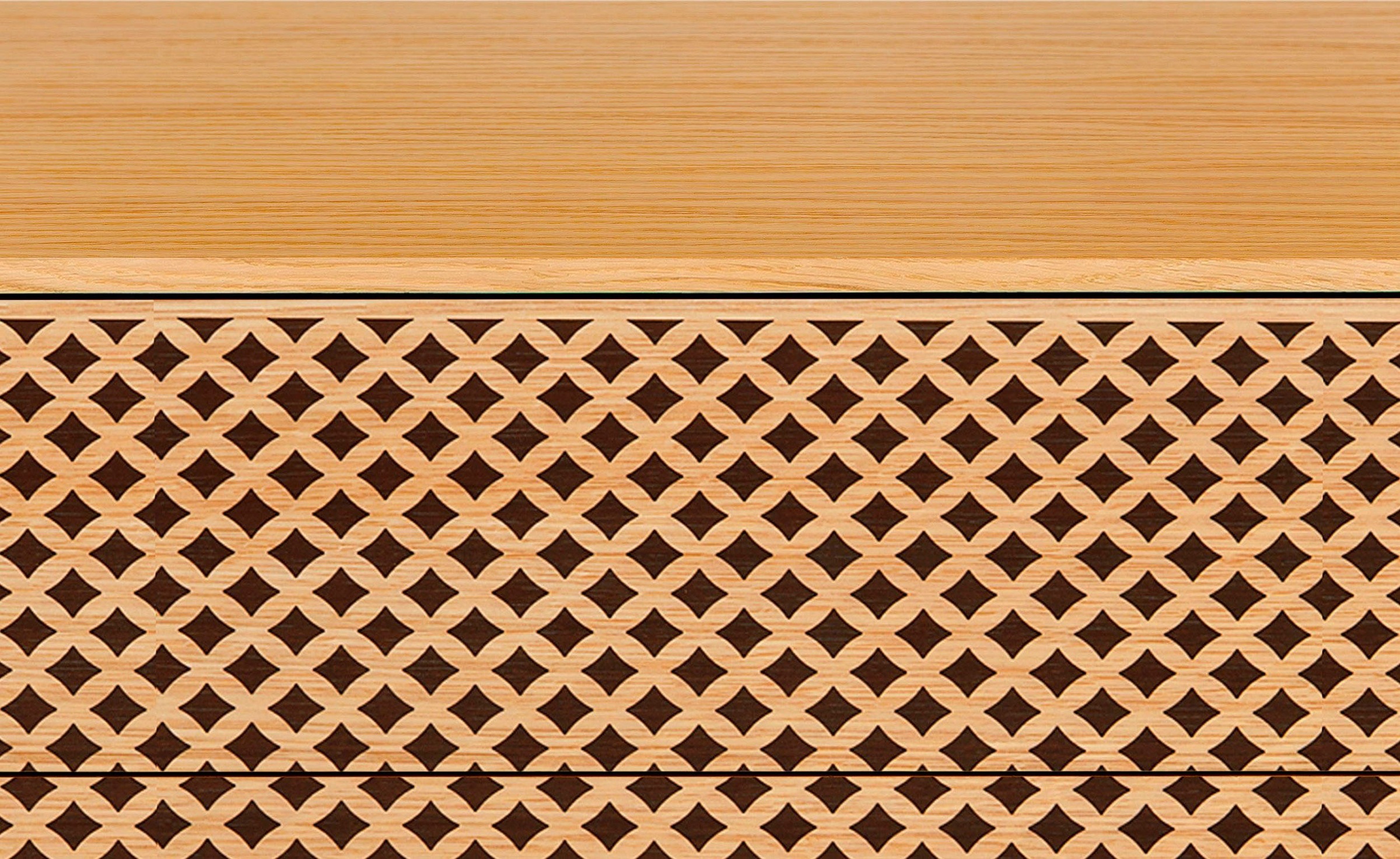 Woodman Commode im skandinavischen Design, mit besonderem Print, FSC®