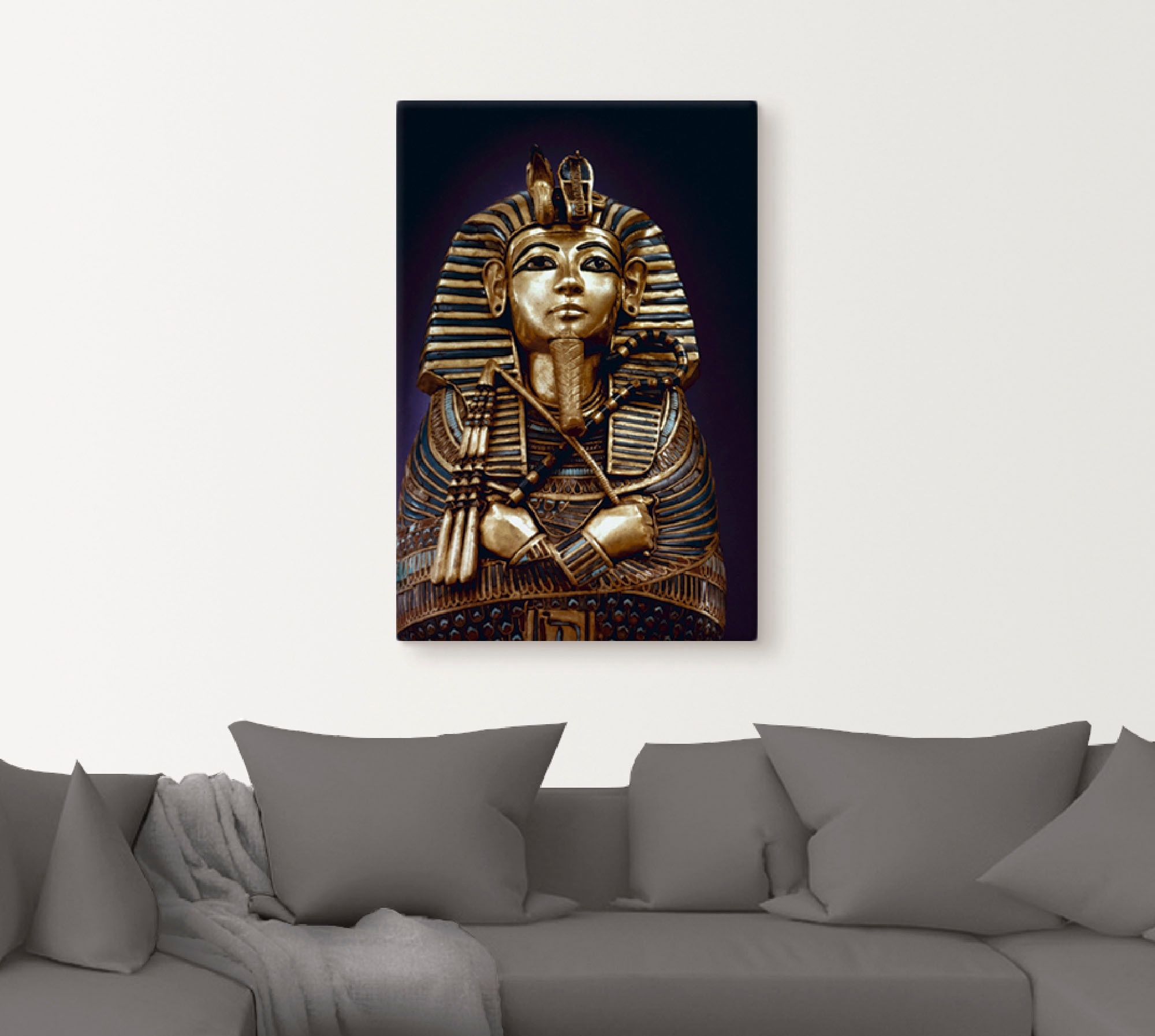 Artland Fresque murale »Grabbüste von König Tutanchamun« 1 cuis tlg. als Leinwandbild, Poster in verschied. Grössen