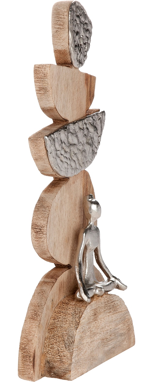 GILDE Skulptur »Skulptur Steindaube Achtsamzeit« Achtsamkeit Meditation Entschleunigung Auszeit Balance