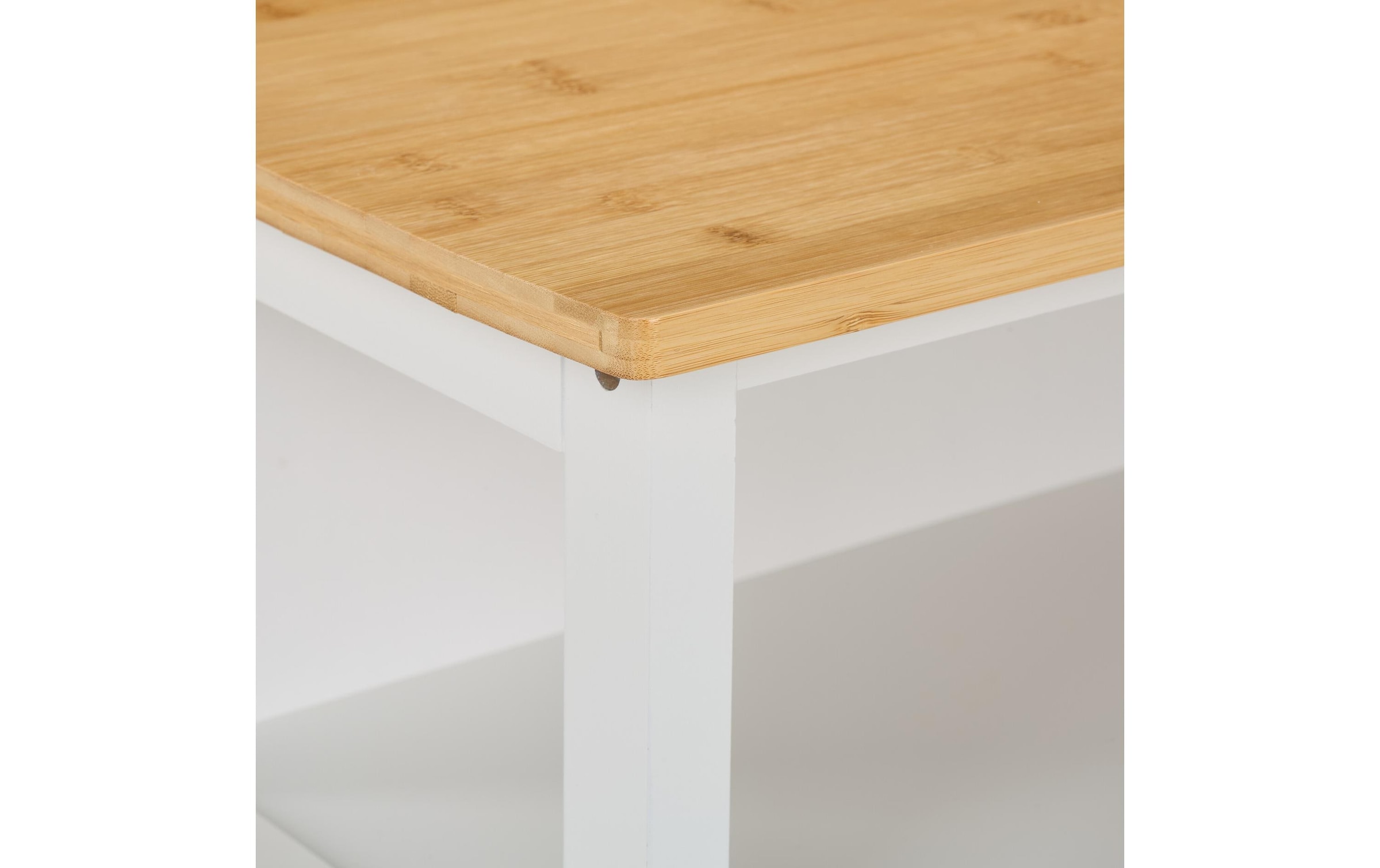 relaxdays Küchenwagen »mit Weinregal 80 x 65 x 35 cm«