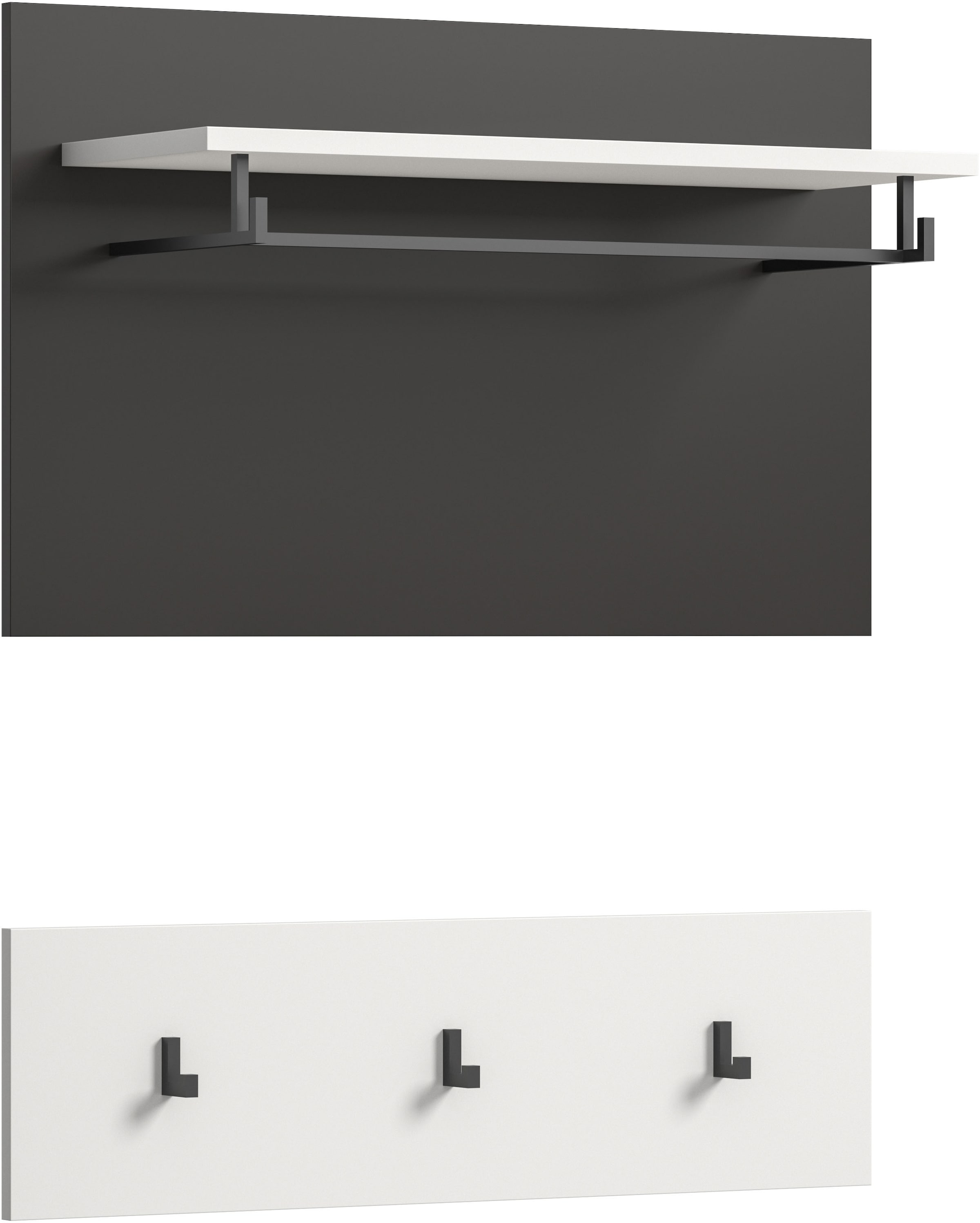 INOSIGN Panneau de vestiaire »REHAT, TOPSELLER!, 2-teilig, bestehend aus: Paneel & Hakenleiste« in verschiedenen Farben erhältlich, 1 cuis tlg. Paneel, Hakenleiste, Wandboard, Garderobe, Garderobenleiste