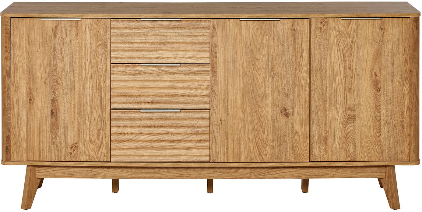 Jahnke Buffet »WAVE SB 170« 1 cuis tlg. Buffet, 3 tiroirs + 3 portes, design ondulé, largeur 169,5 cm